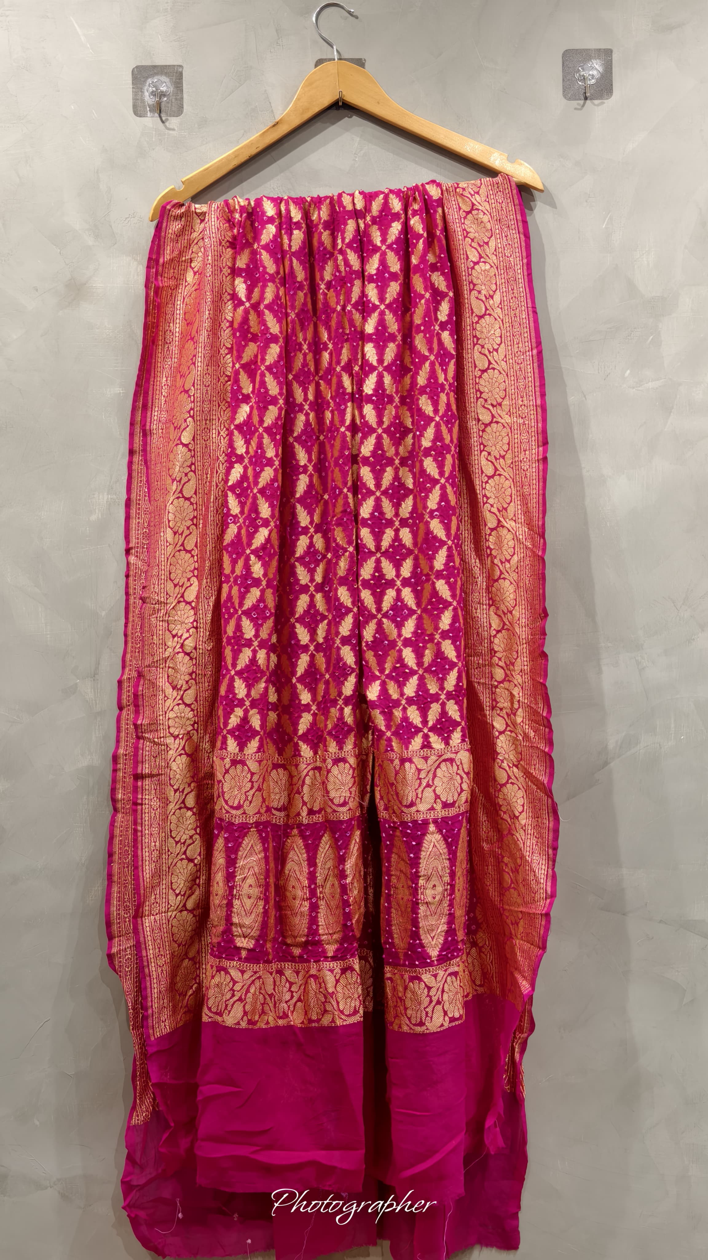 Pure Banarasi Georgette Real Neem Zari Upada Dupatta