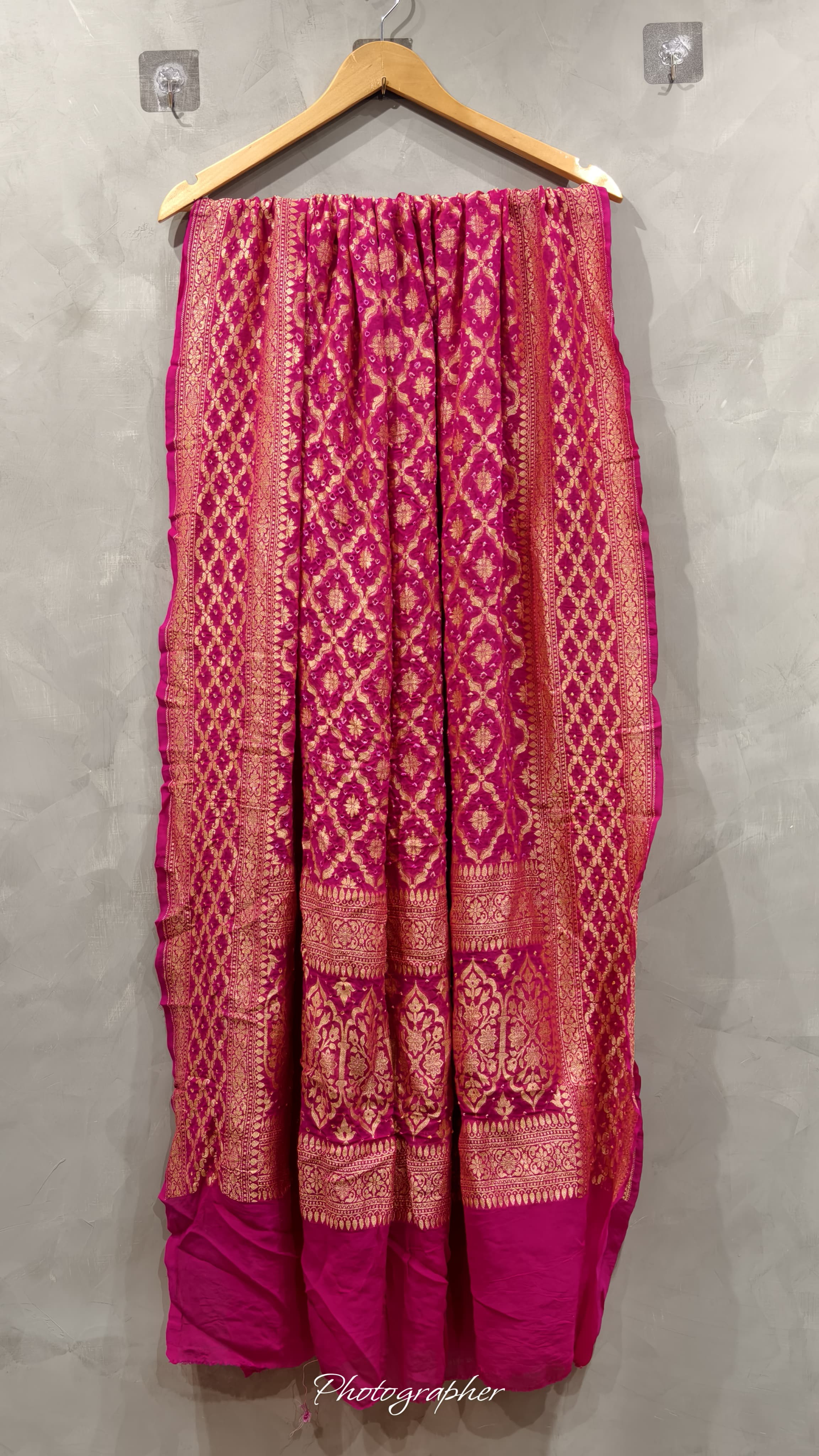 Pure Banarasi Georgette Real Neem Zari Upada Dupatta