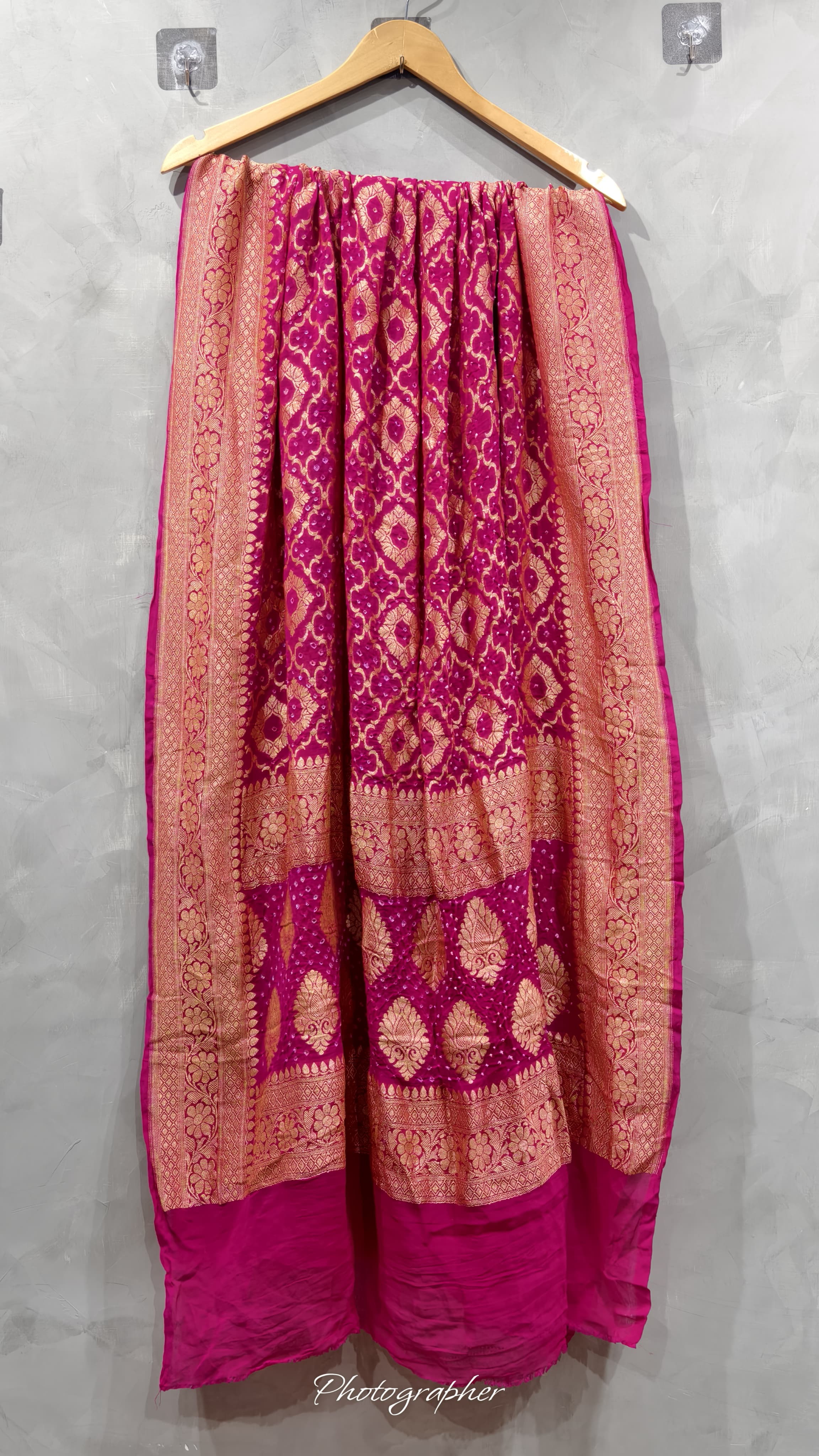 Pure Banarasi Georgette Real Neem Zari Upada Dupatta