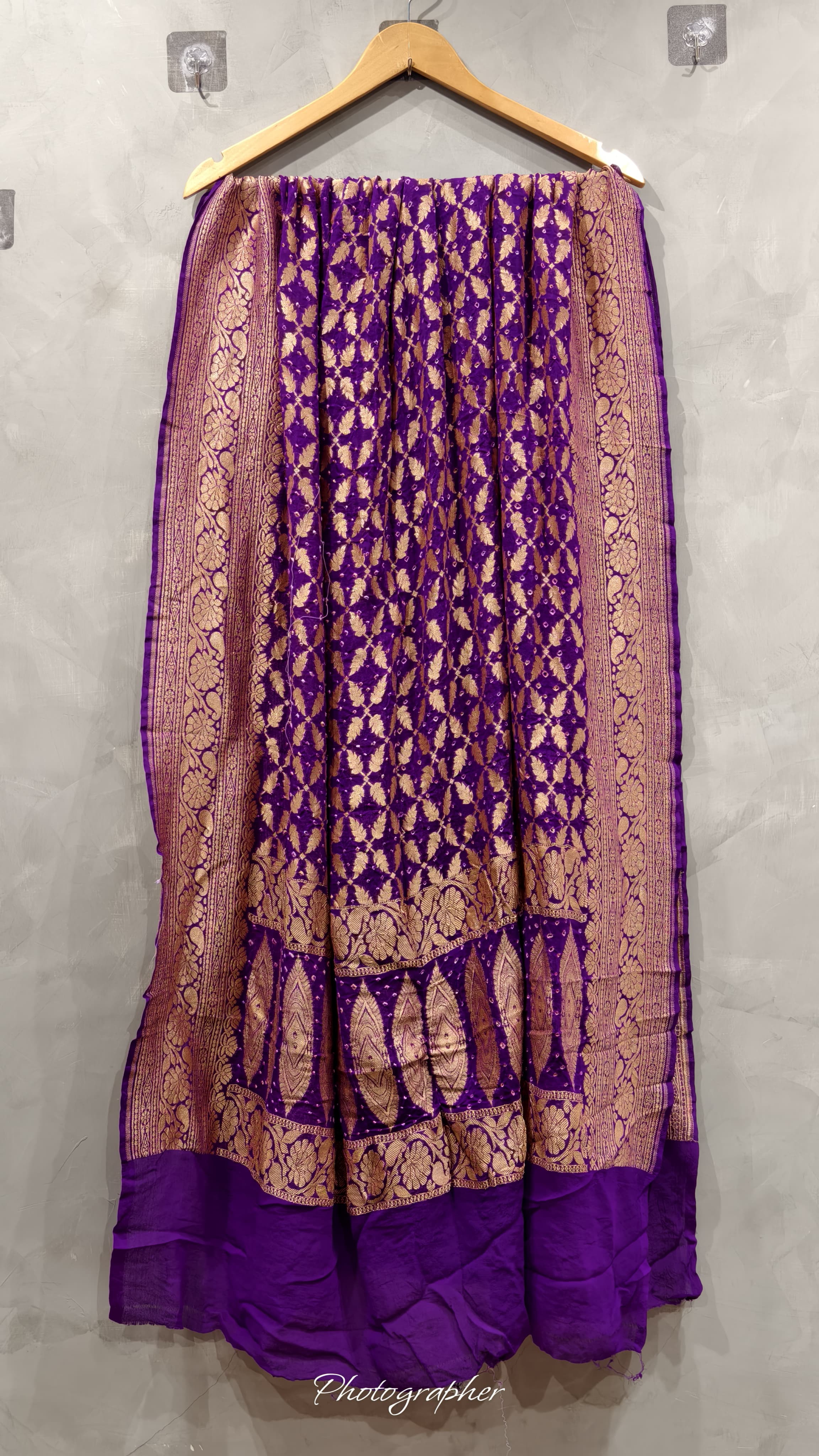 Pure Banarasi Georgette Real Neem Zari Upada Dupatta