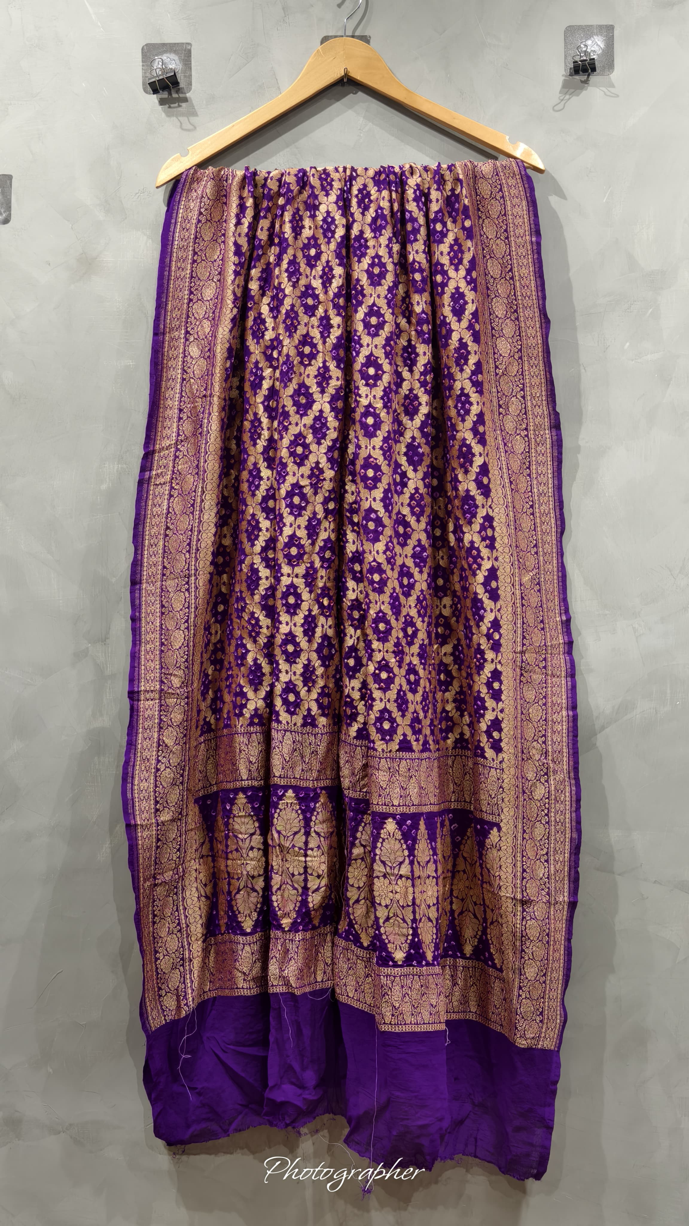 Pure Banarasi Georgette Real Neem Zari Upada Dupatta