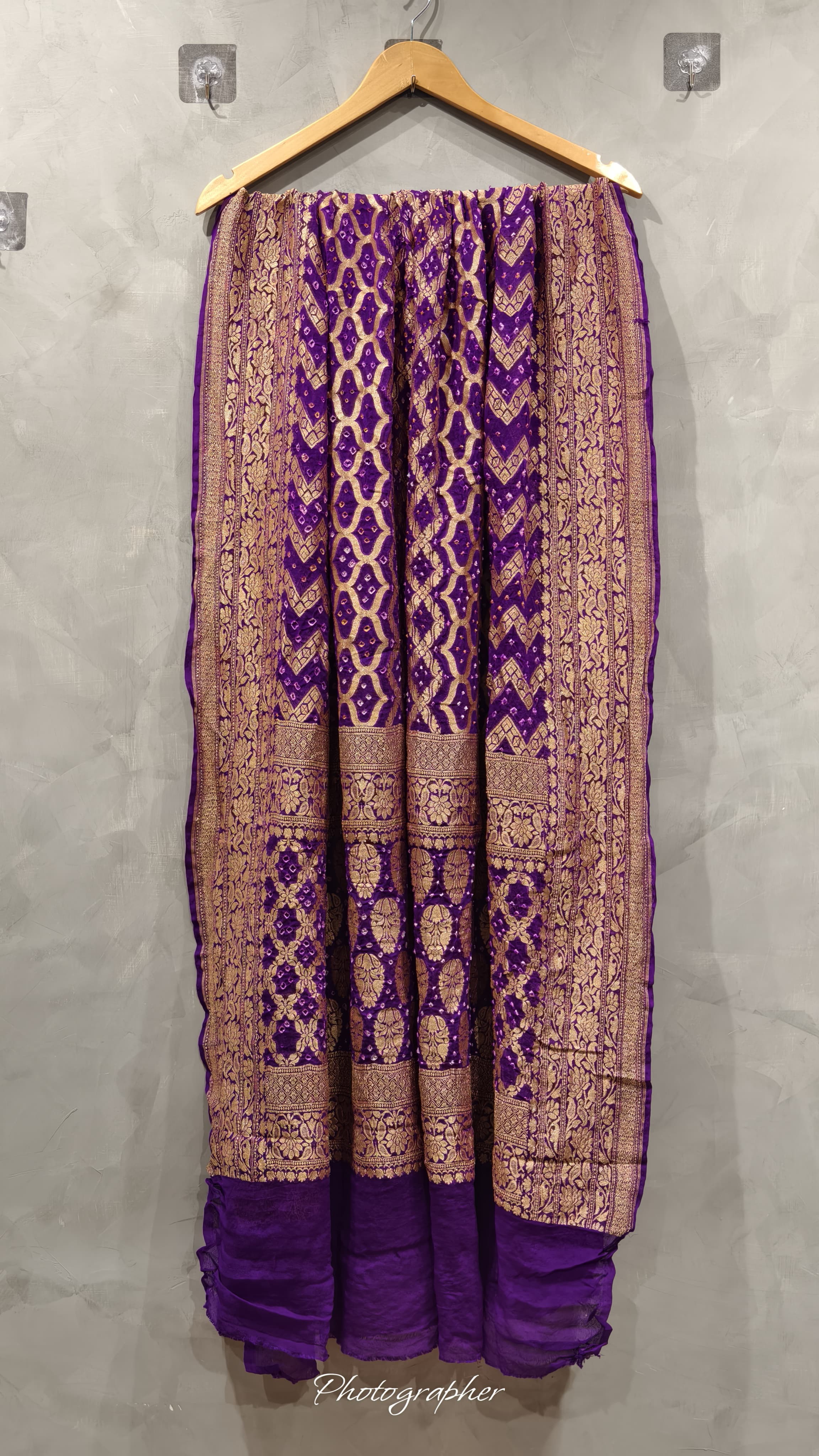 Pure Banarasi Georgette Real Neem Zari Upada Dupatta