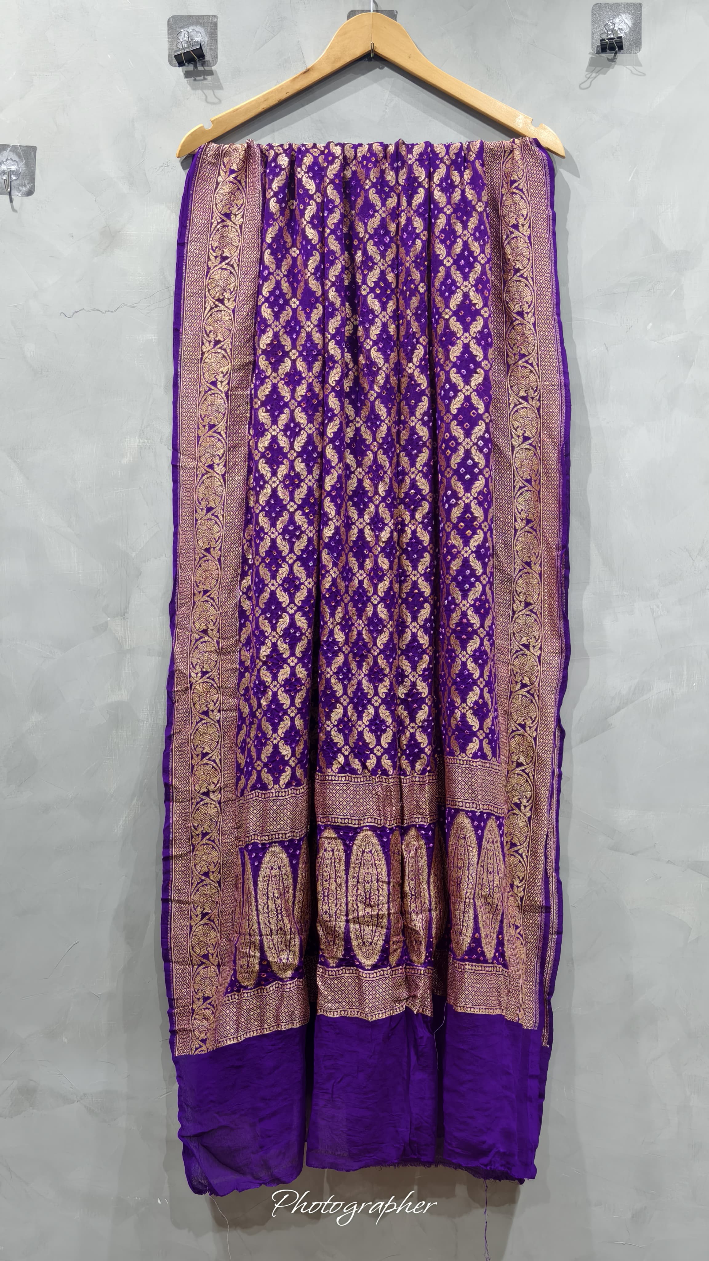Pure Banarasi Georgette Real Neem Zari Upada Dupatta