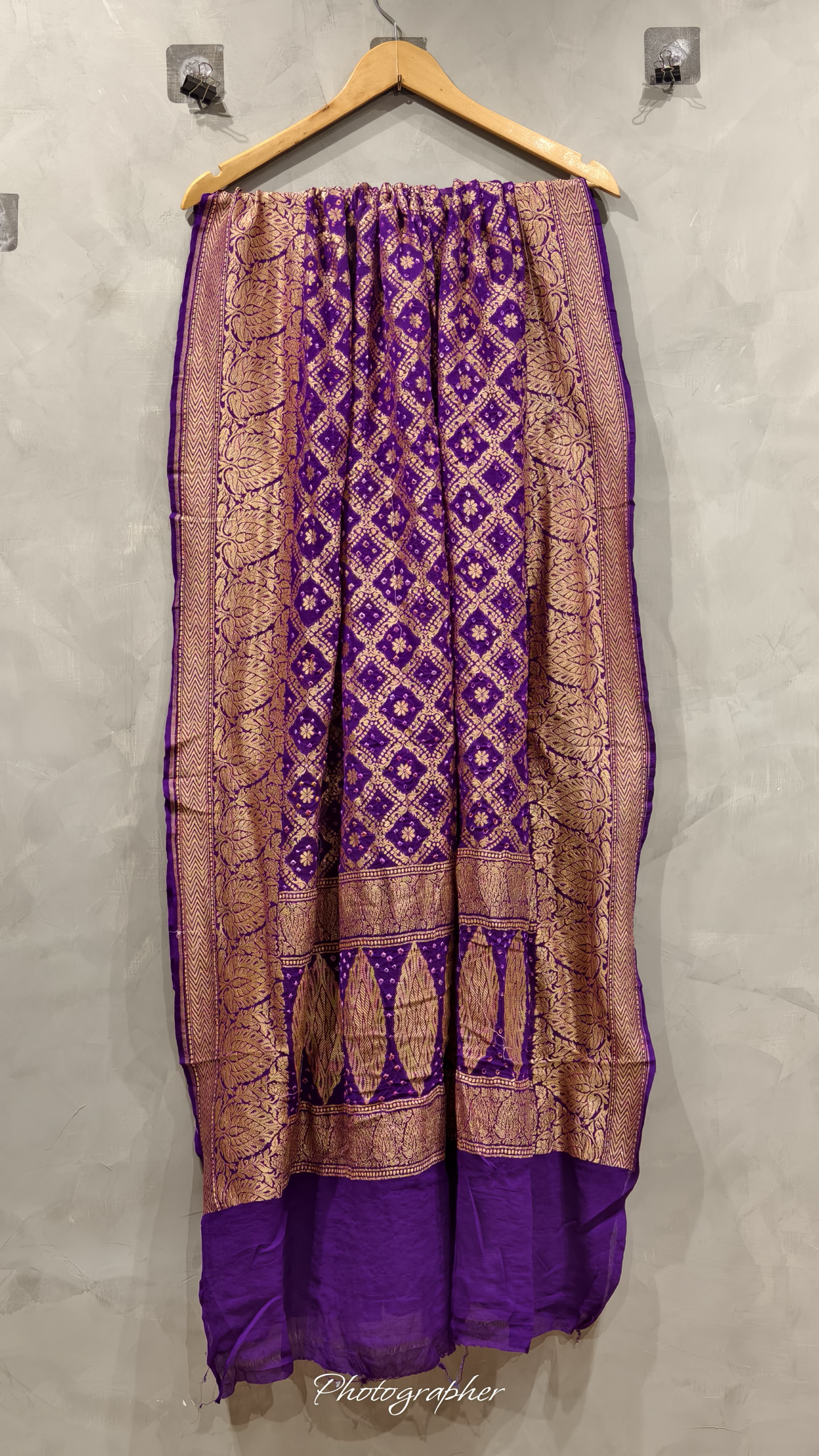 Pure Banarasi Georgette Real Neem Zari Upada Dupatta