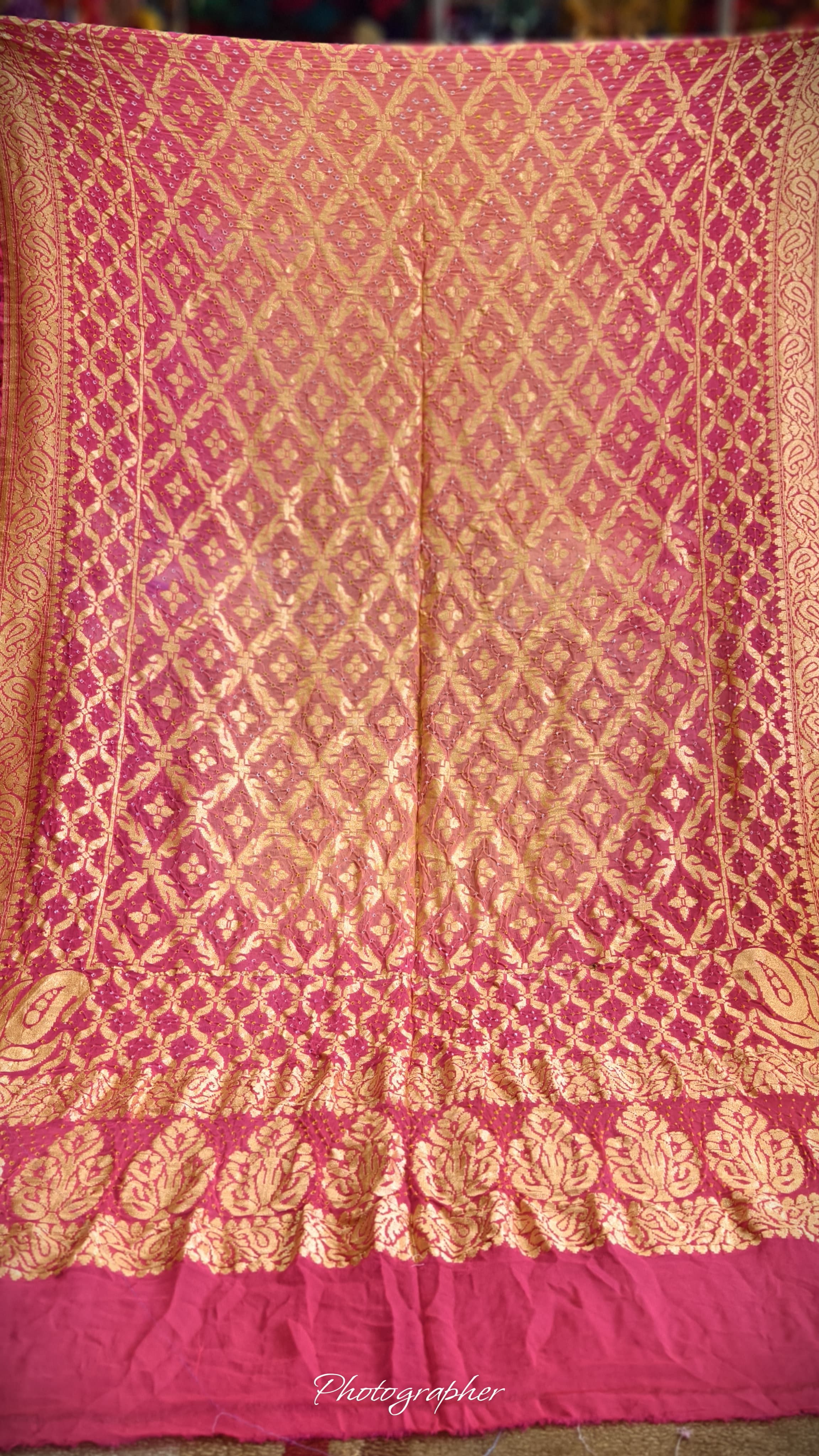 Pure Banarasi Georgette Real Neem Zari Upada Dupatta