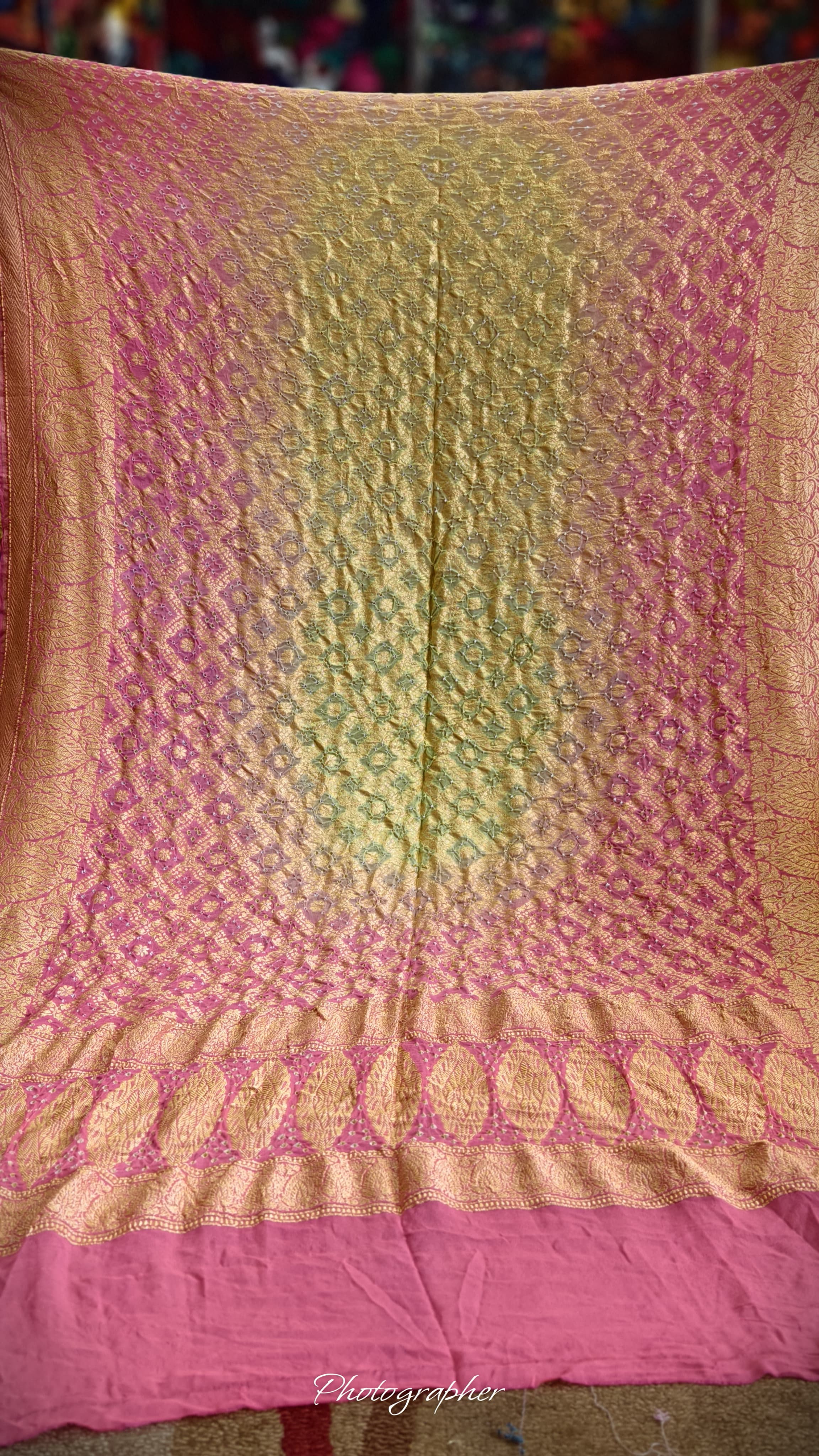 Pure Banarasi Georgette Real Neem Zari Upada Dupatta