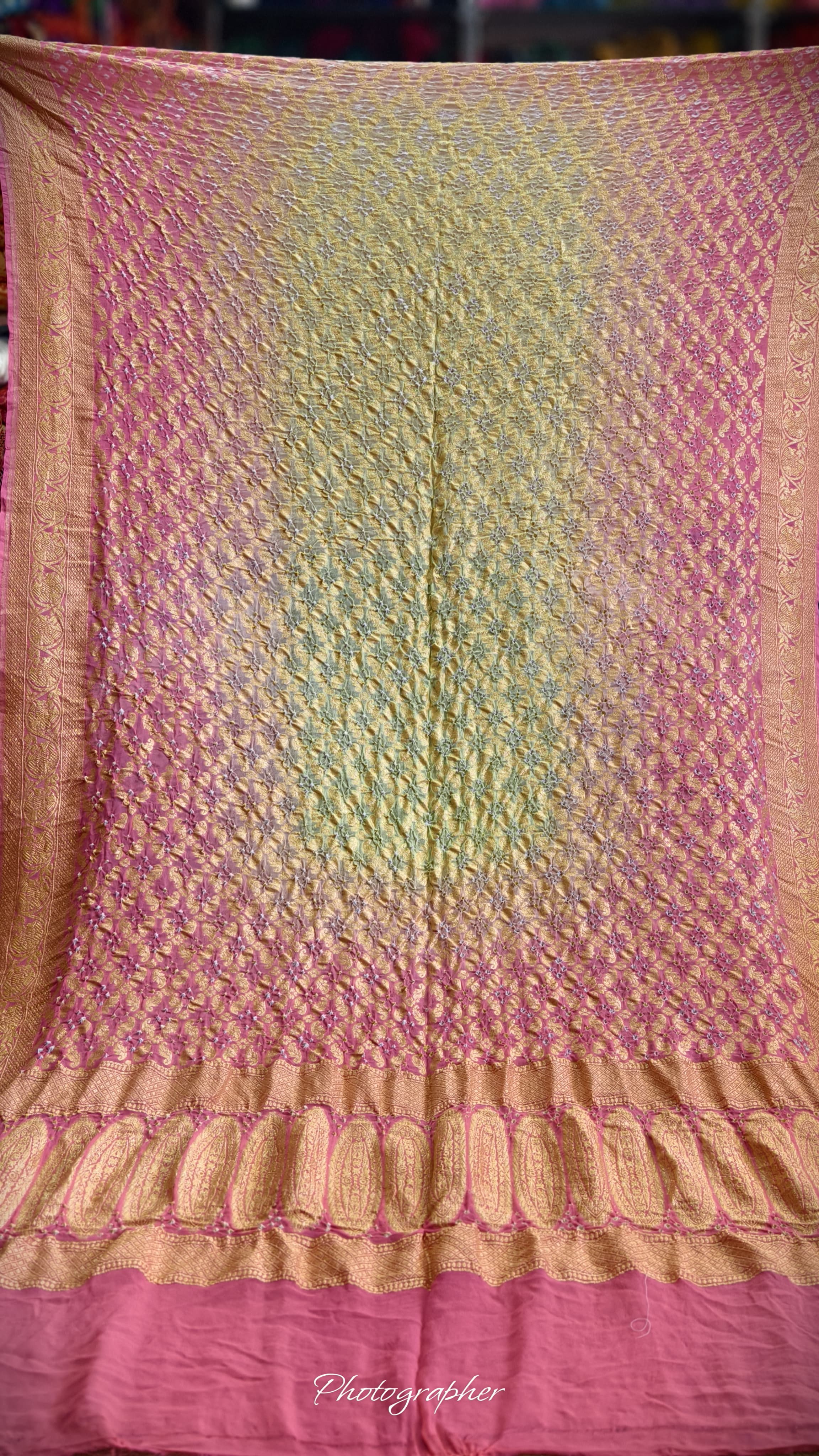 Pure Banarasi Georgette Real Neem Zari Upada Dupatta