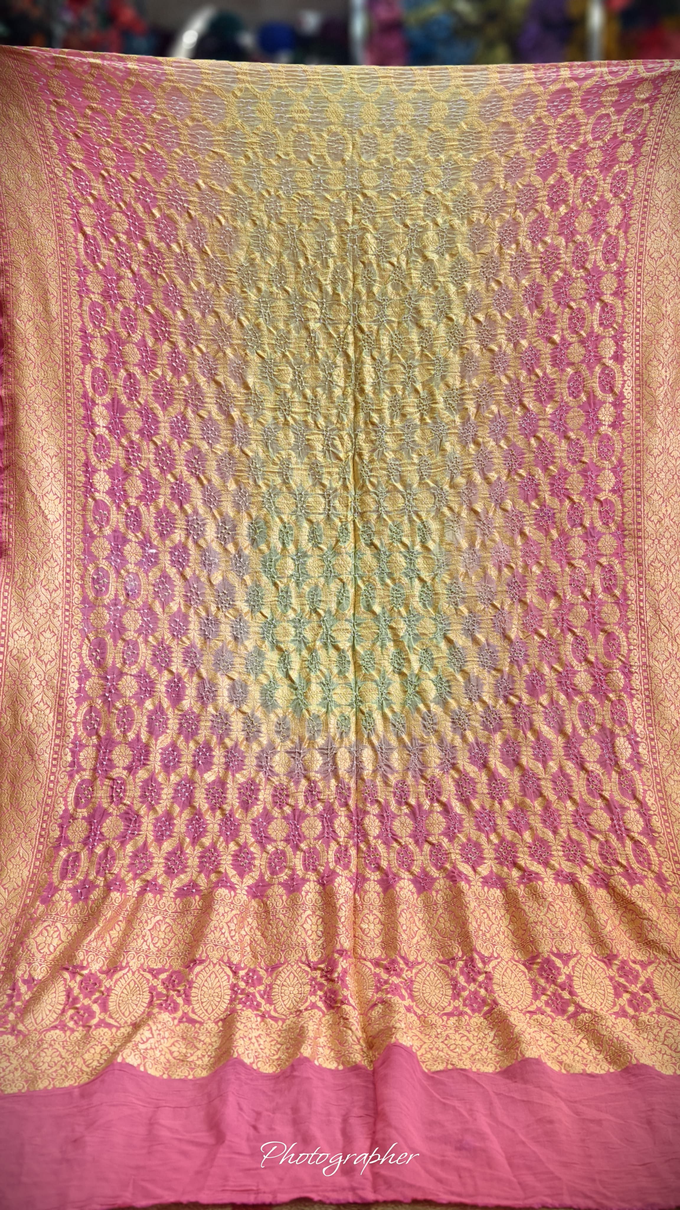 Pure Banarasi Georgette Real Neem Zari Upada Dupatta