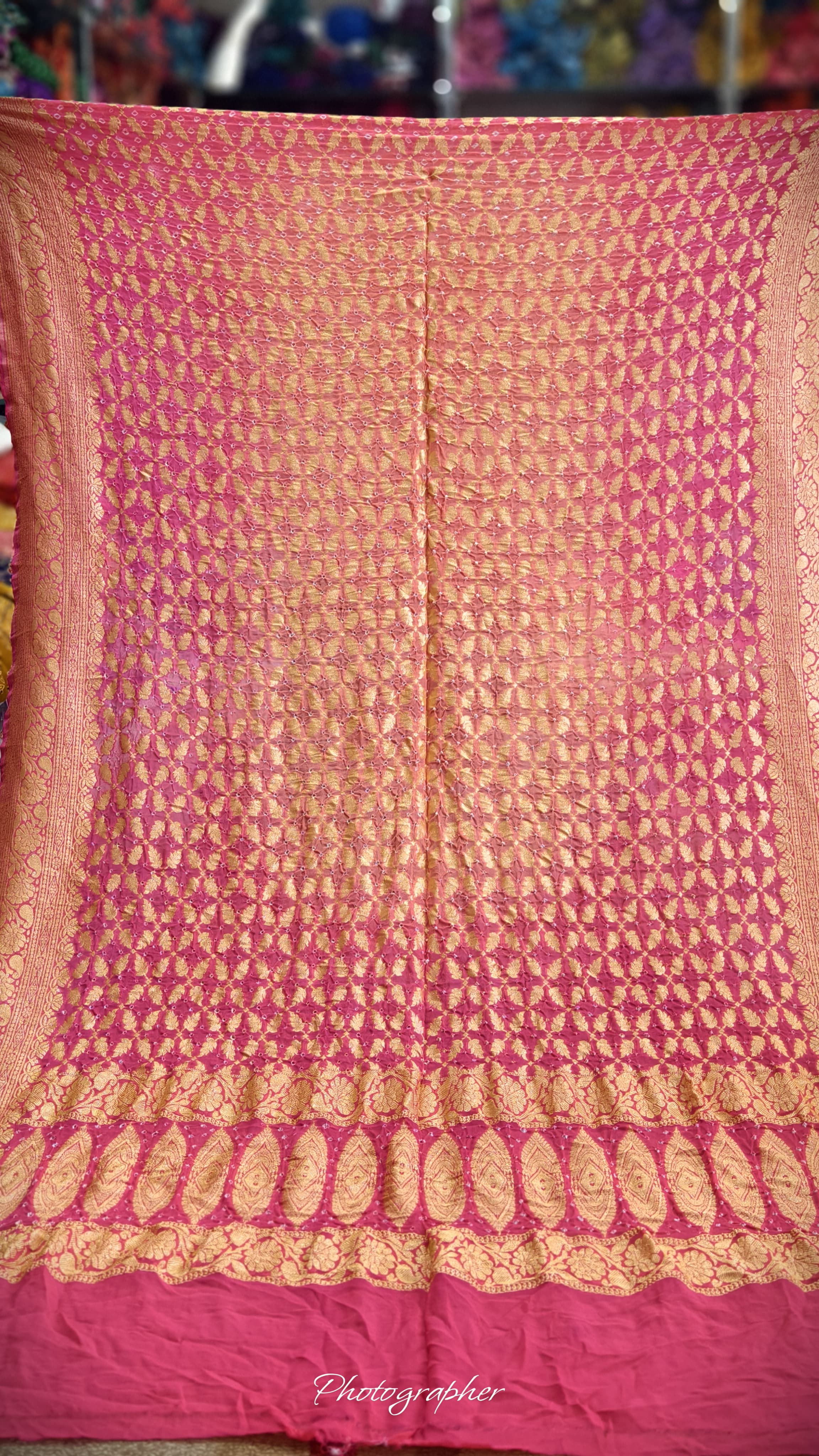 Pure Banarasi Georgette Real Neem Zari Upada Dupatta