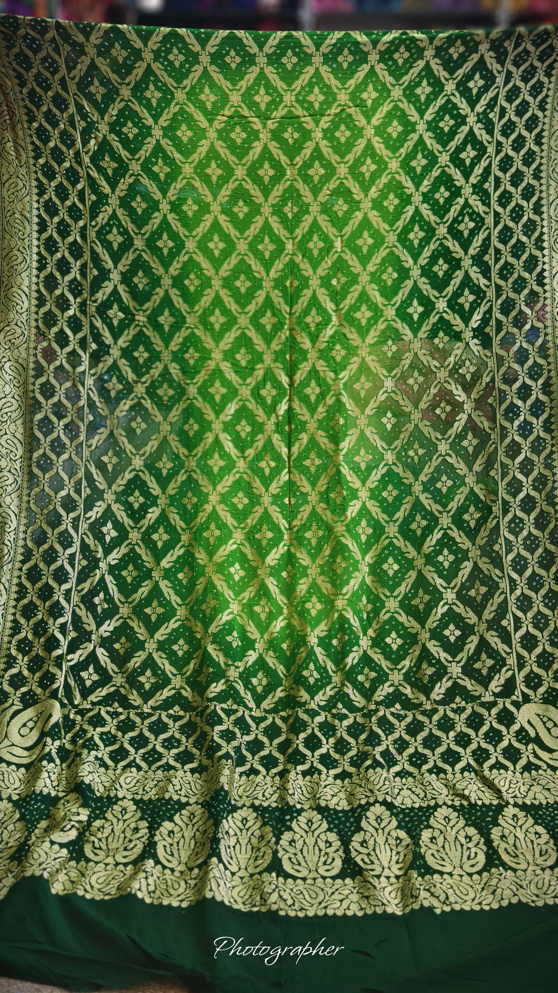 Pure Banarasi Georgette Real Neem Zari Upada Dupatta