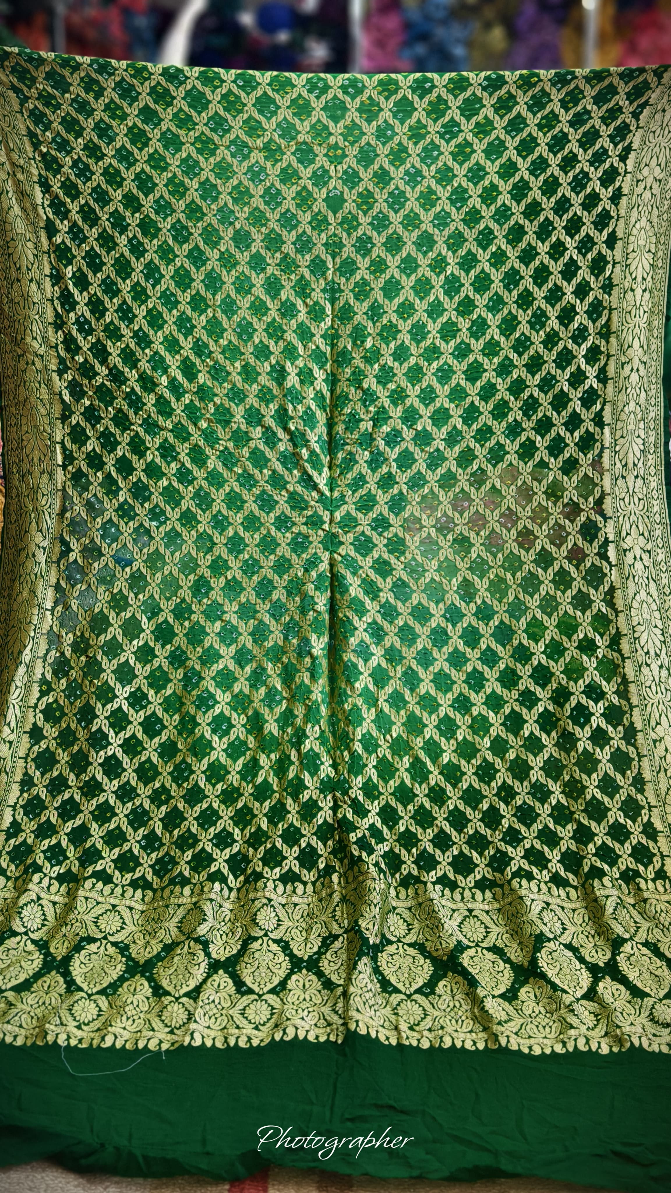 Pure Banarasi Georgette Real Neem Zari Upada Dupatta