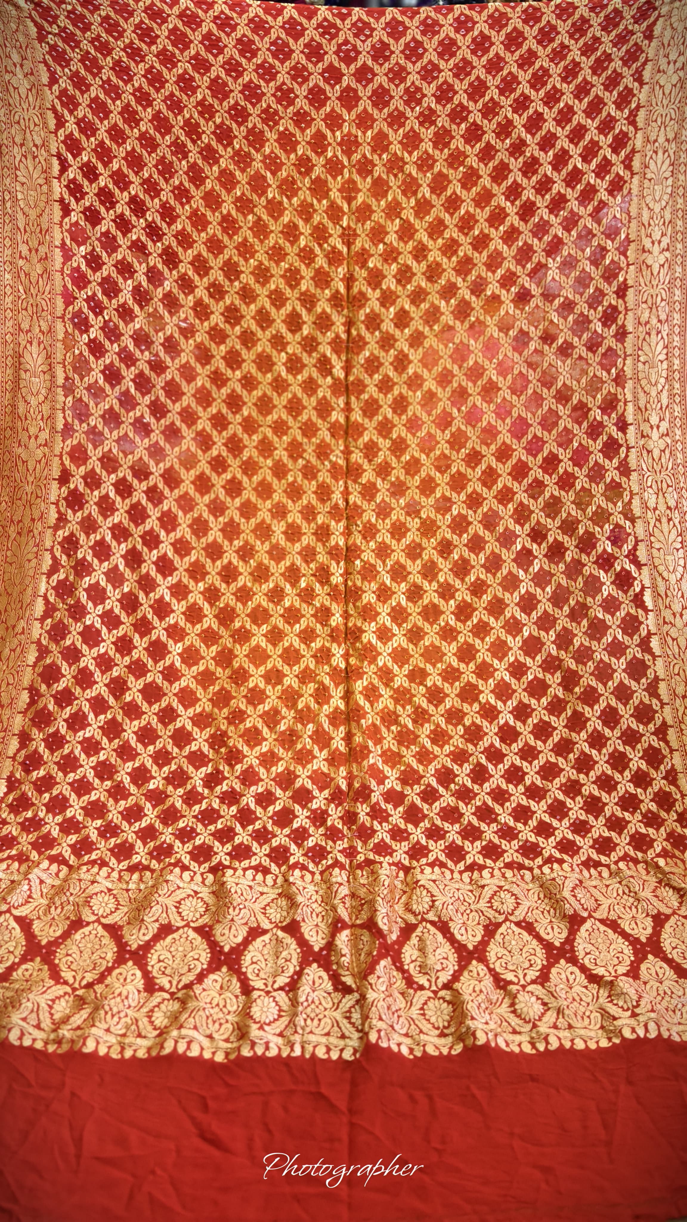 Pure Banarasi Georgette Real Neem Zari Upada Dupatta
