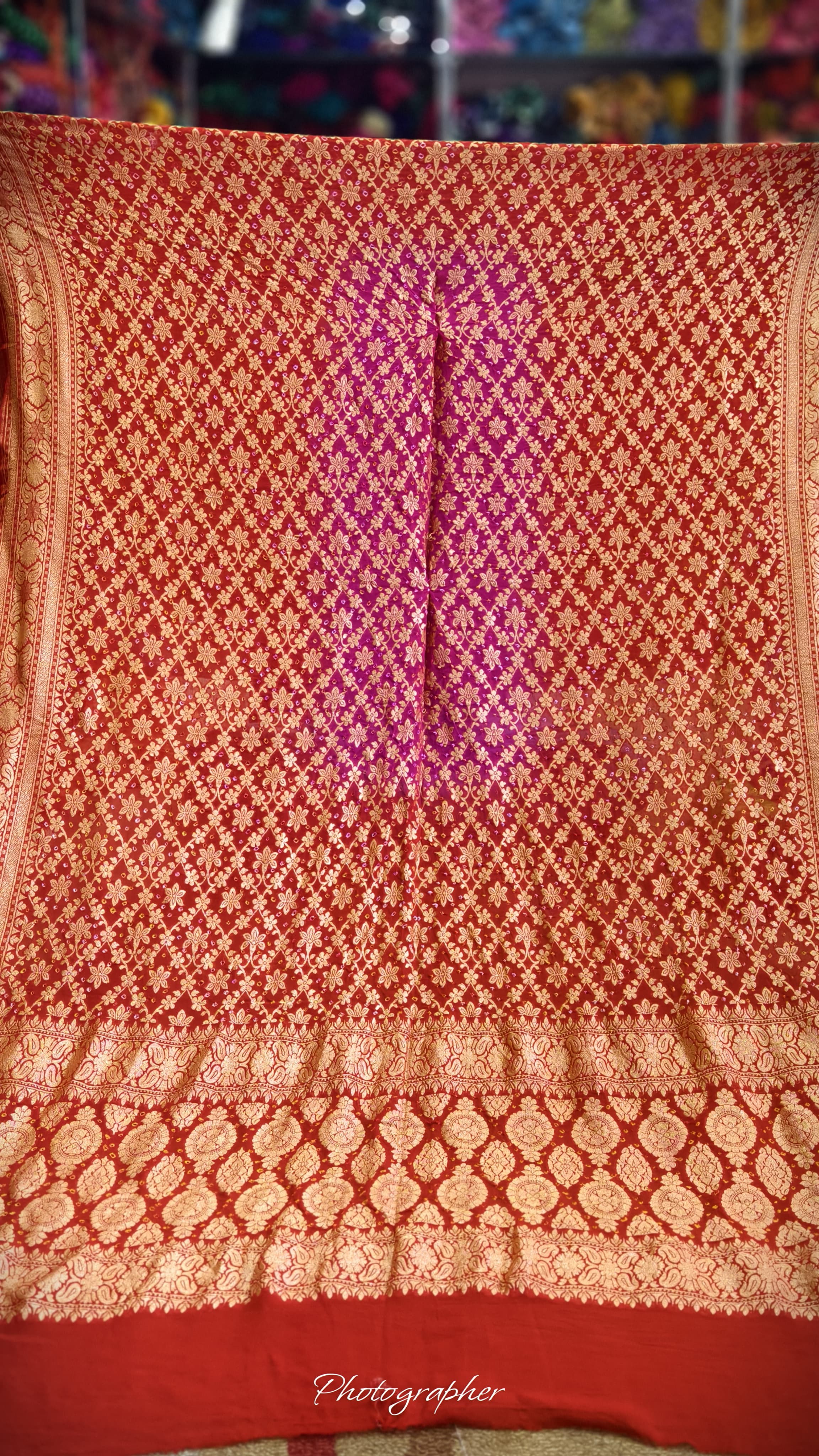 Pure Banarasi Georgette Real Neem Zari Upada Dupatta