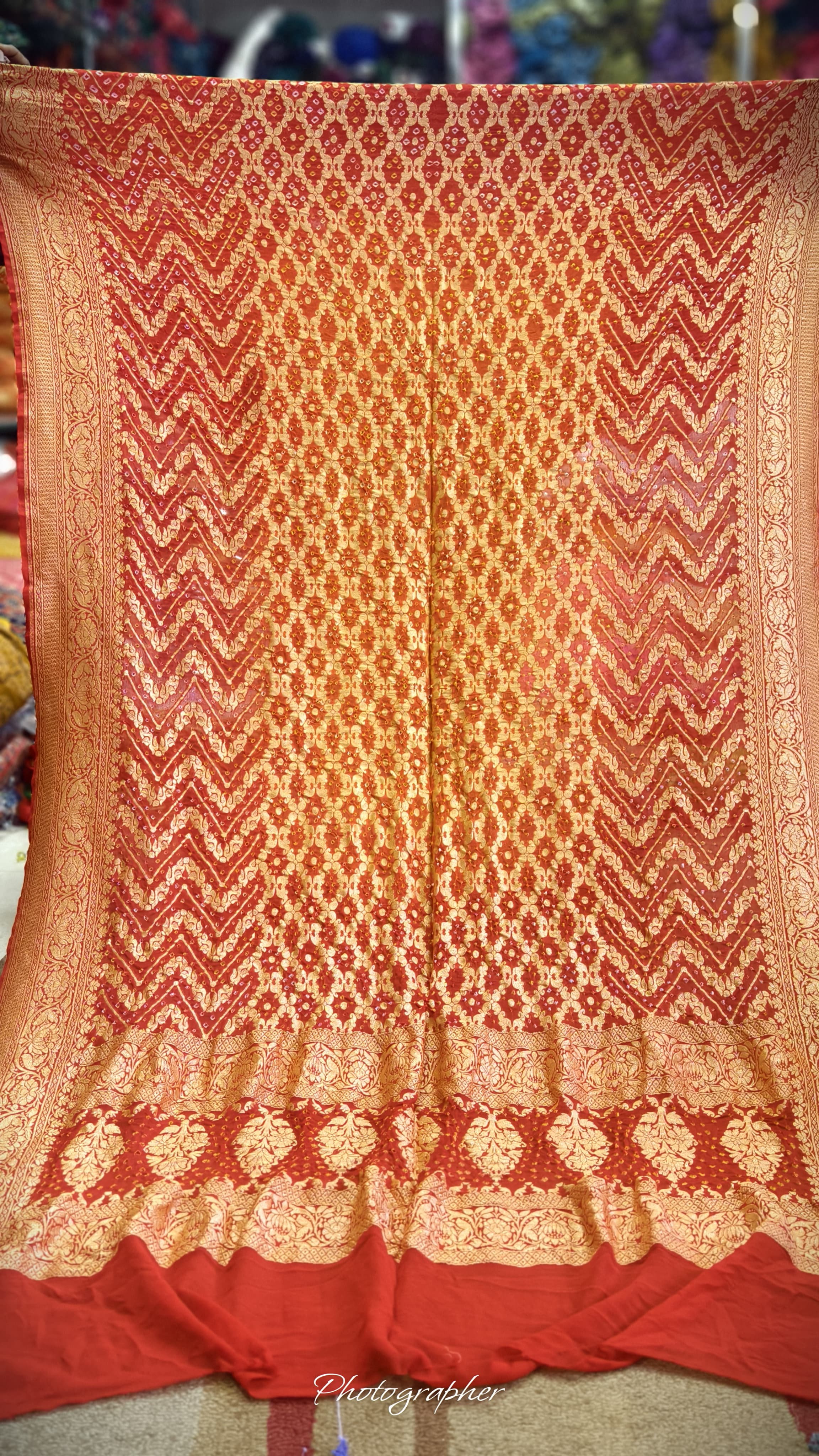 Pure Banarasi Georgette Real Neem Zari Upada Dupatta