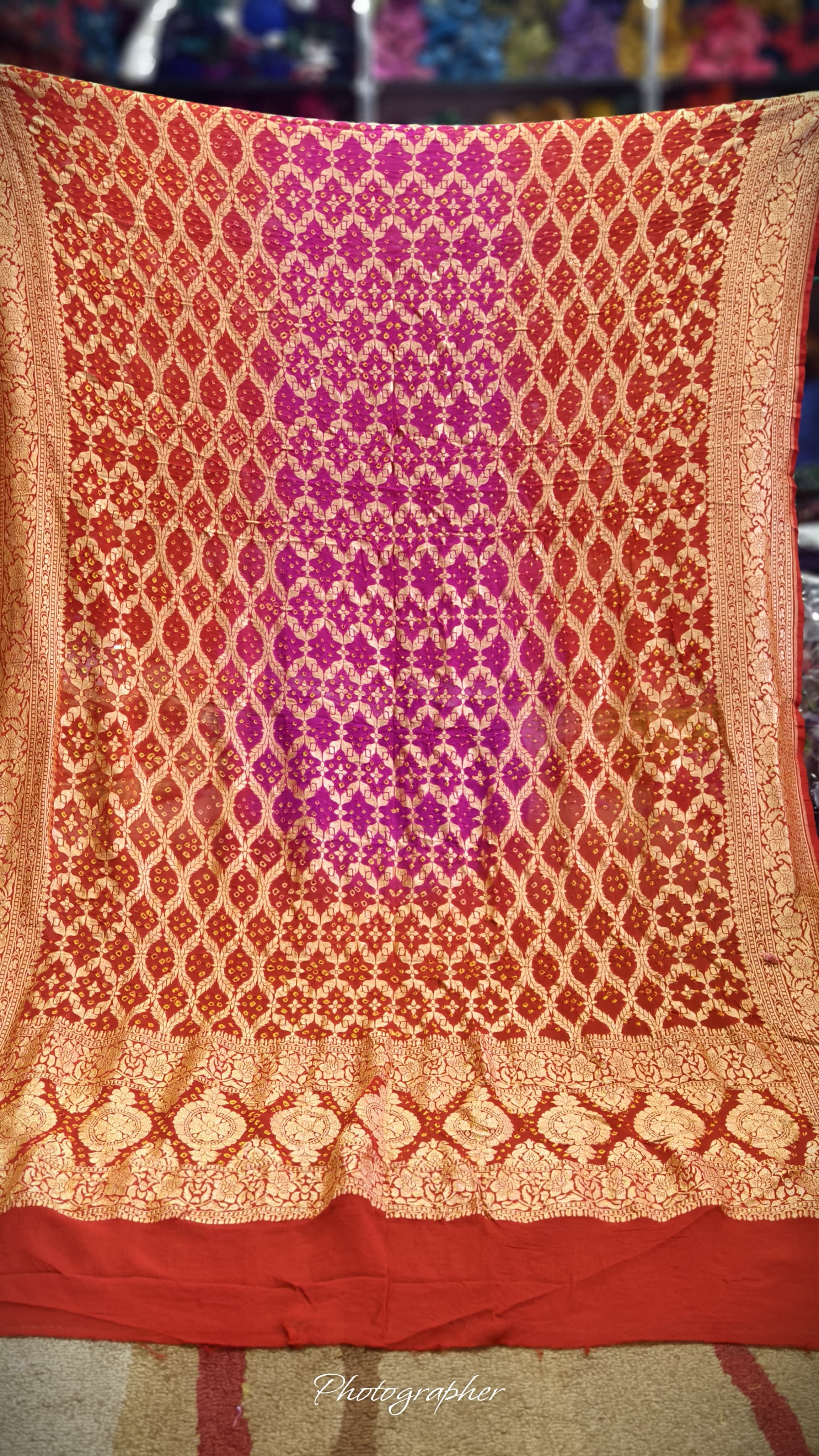 Pure Banarasi Georgette Real Neem Zari Upada Dupatta