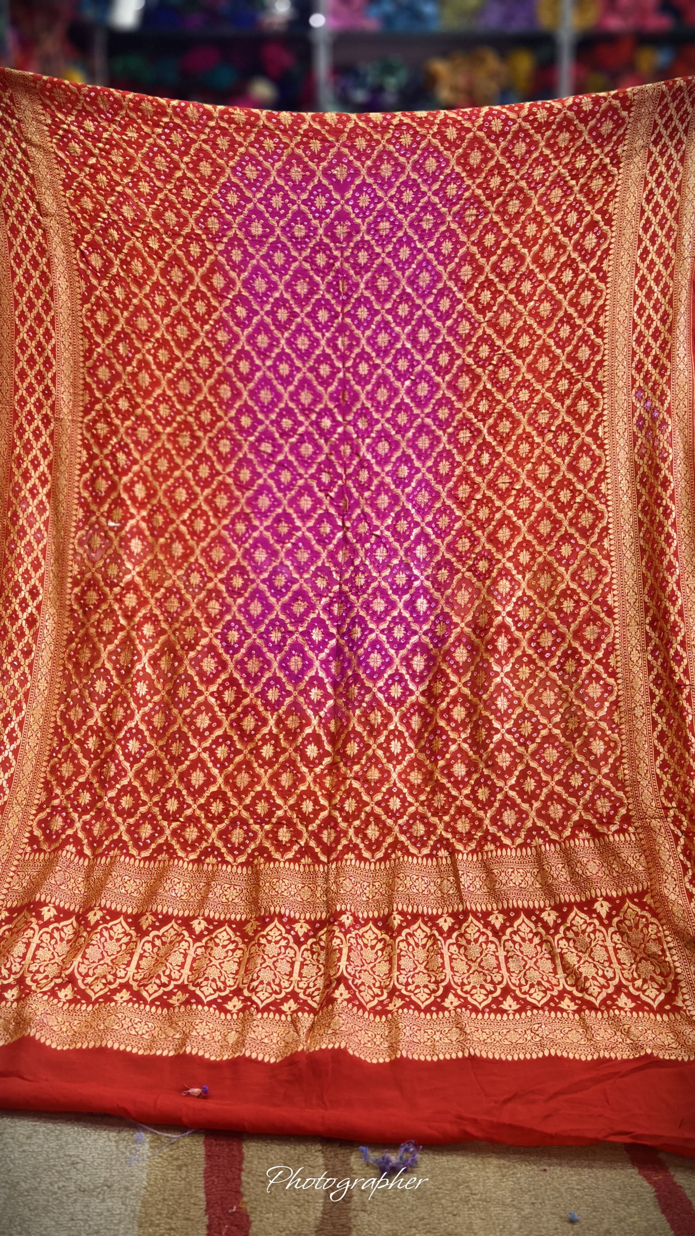 Pure Banarasi Georgette Real Neem Zari Upada Dupatta