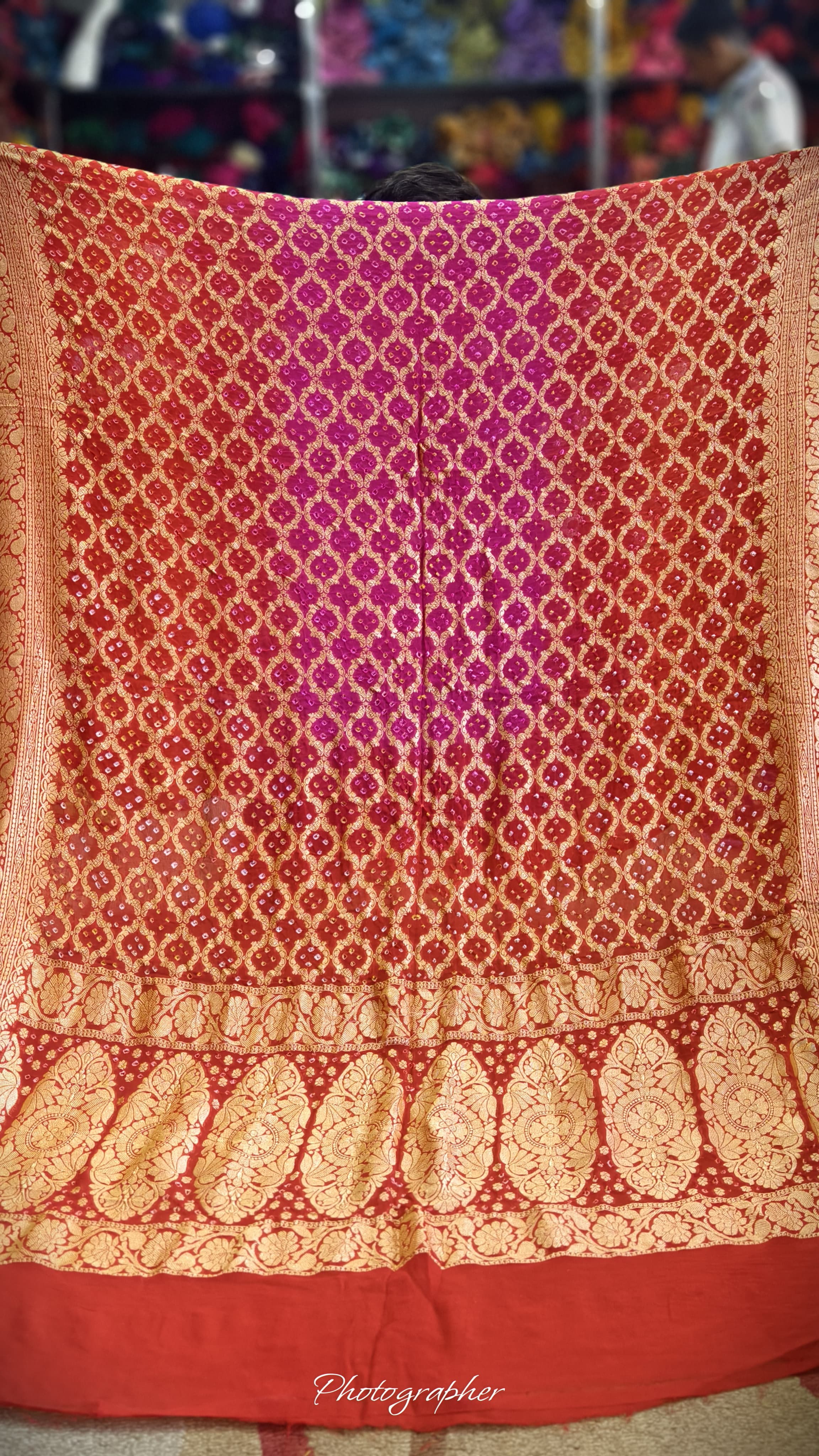 Pure Banarasi Georgette Real Neem Zari Upada Dupatta