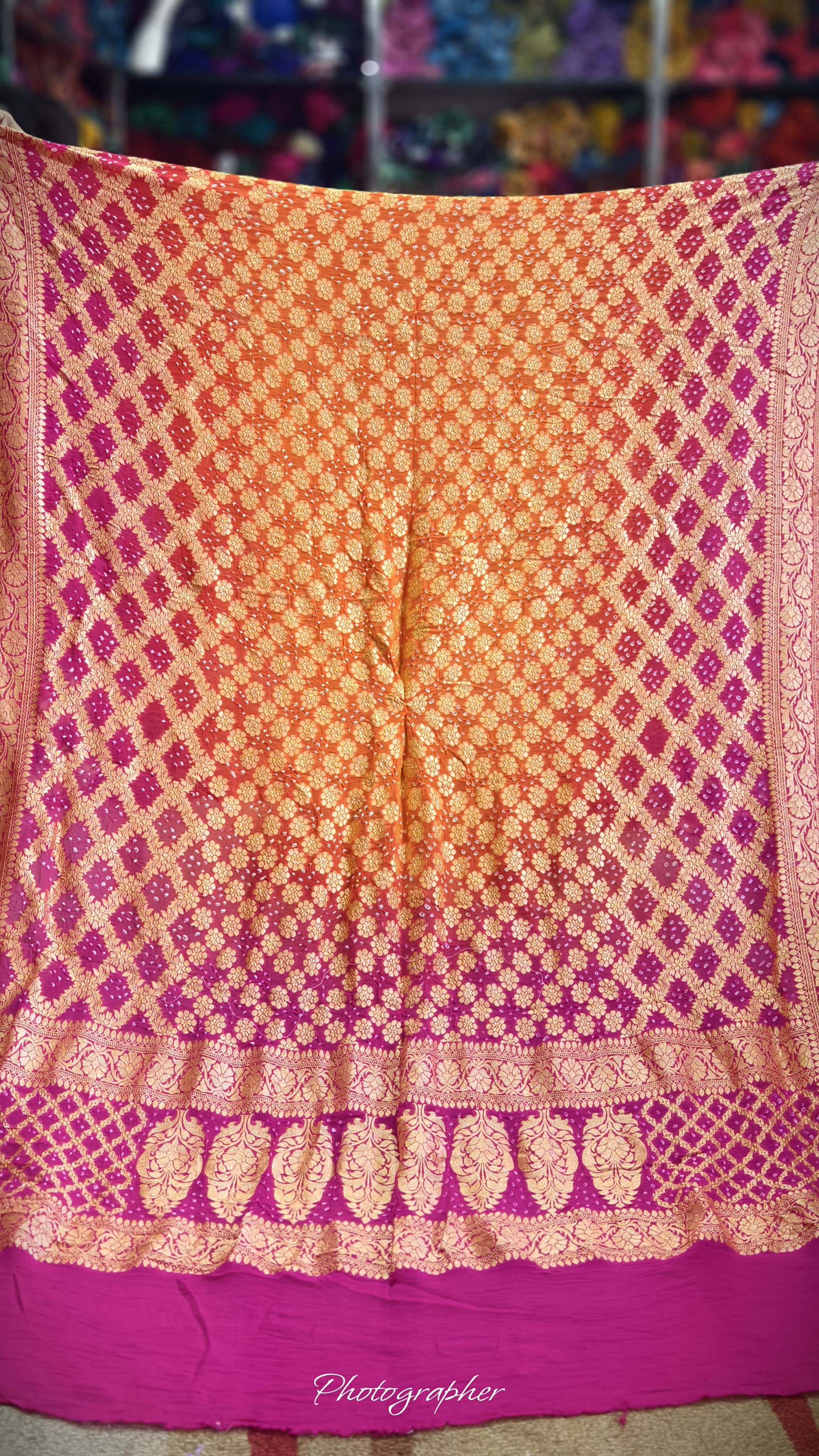 Pure Banarasi Georgette Real Neem Zari Upada Dupatta