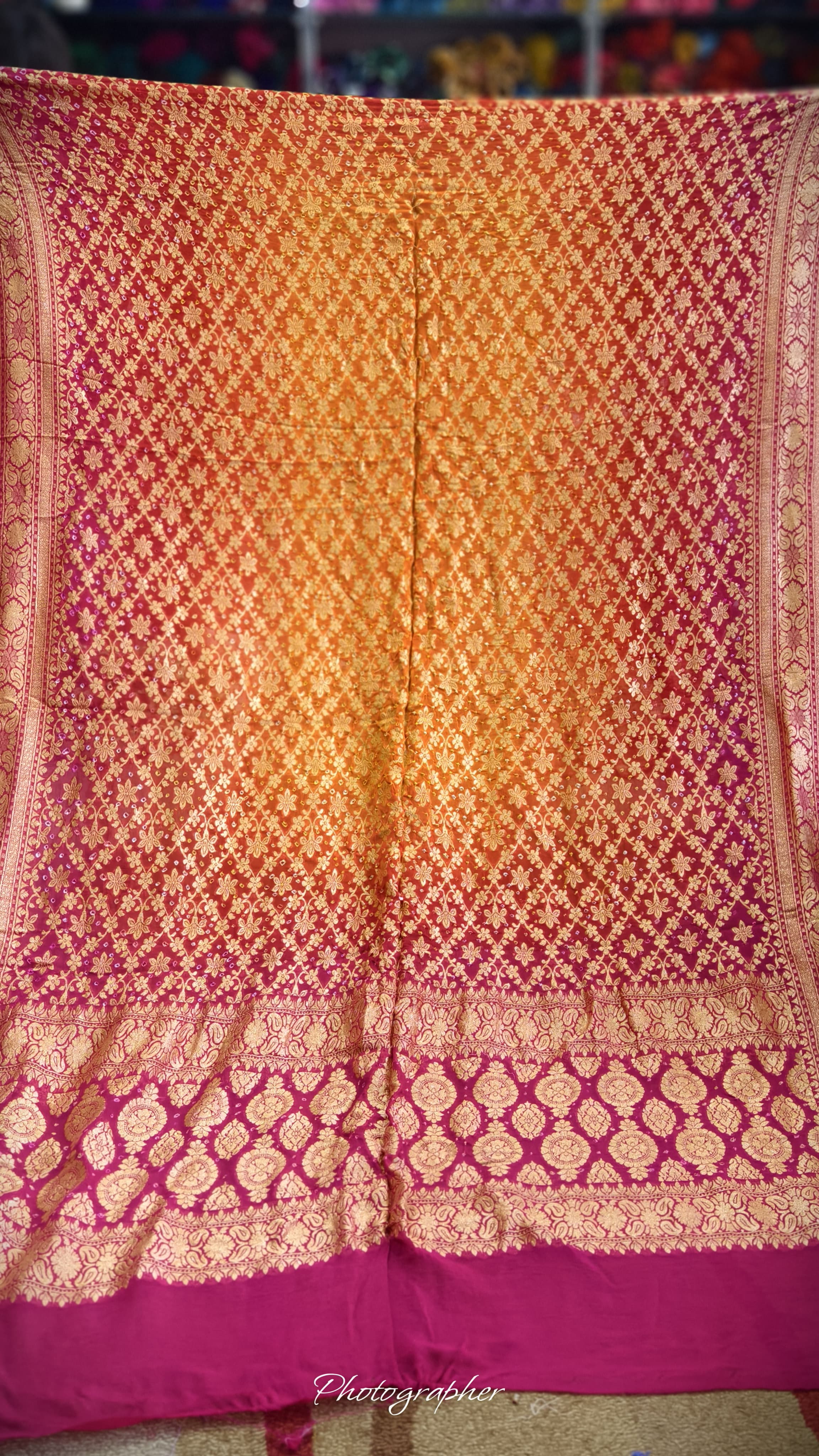 Pure Banarasi Georgette Real Neem Zari Upada Dupatta