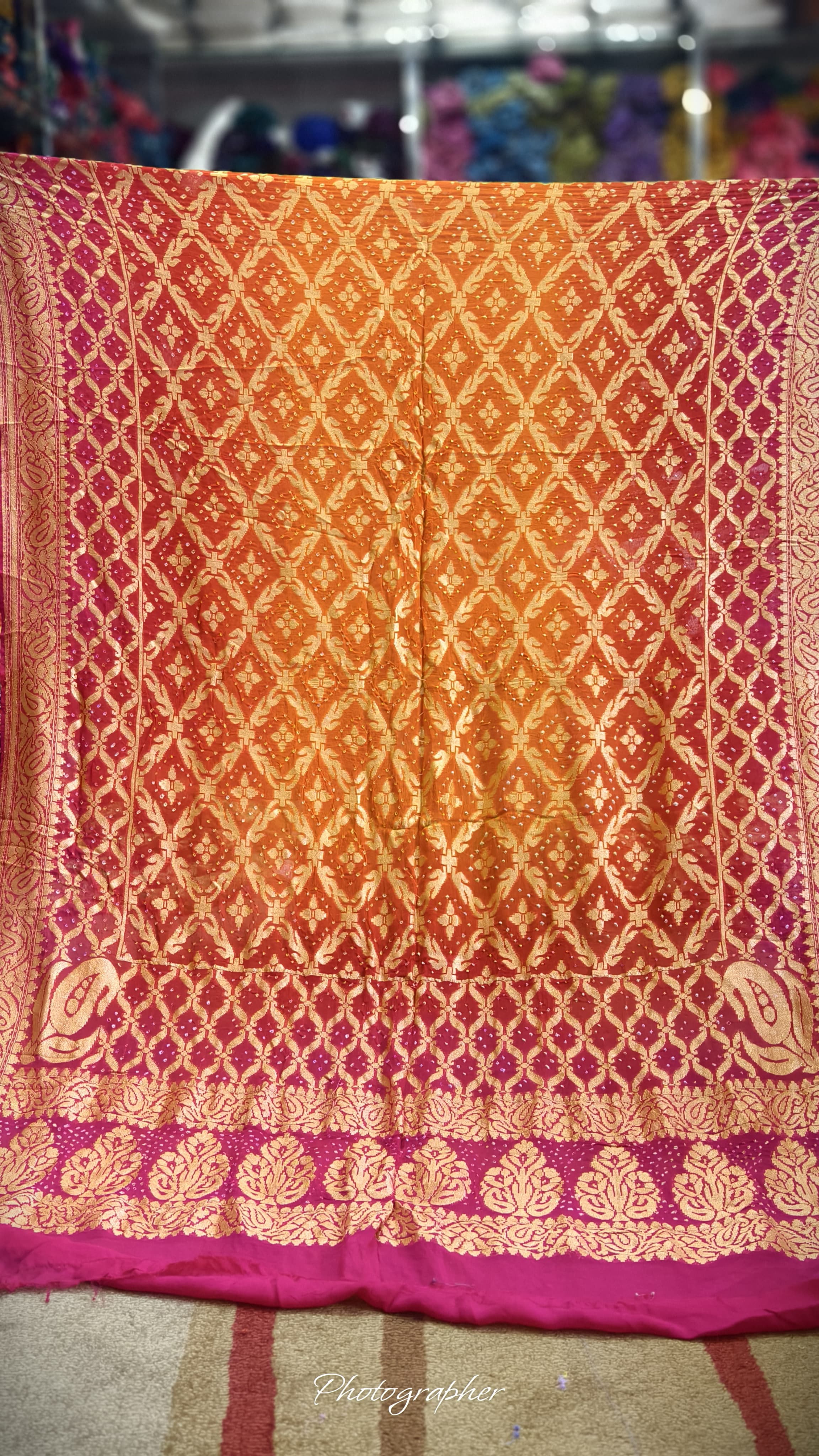 Pure Banarasi Georgette Real Neem Zari Upada Dupatta