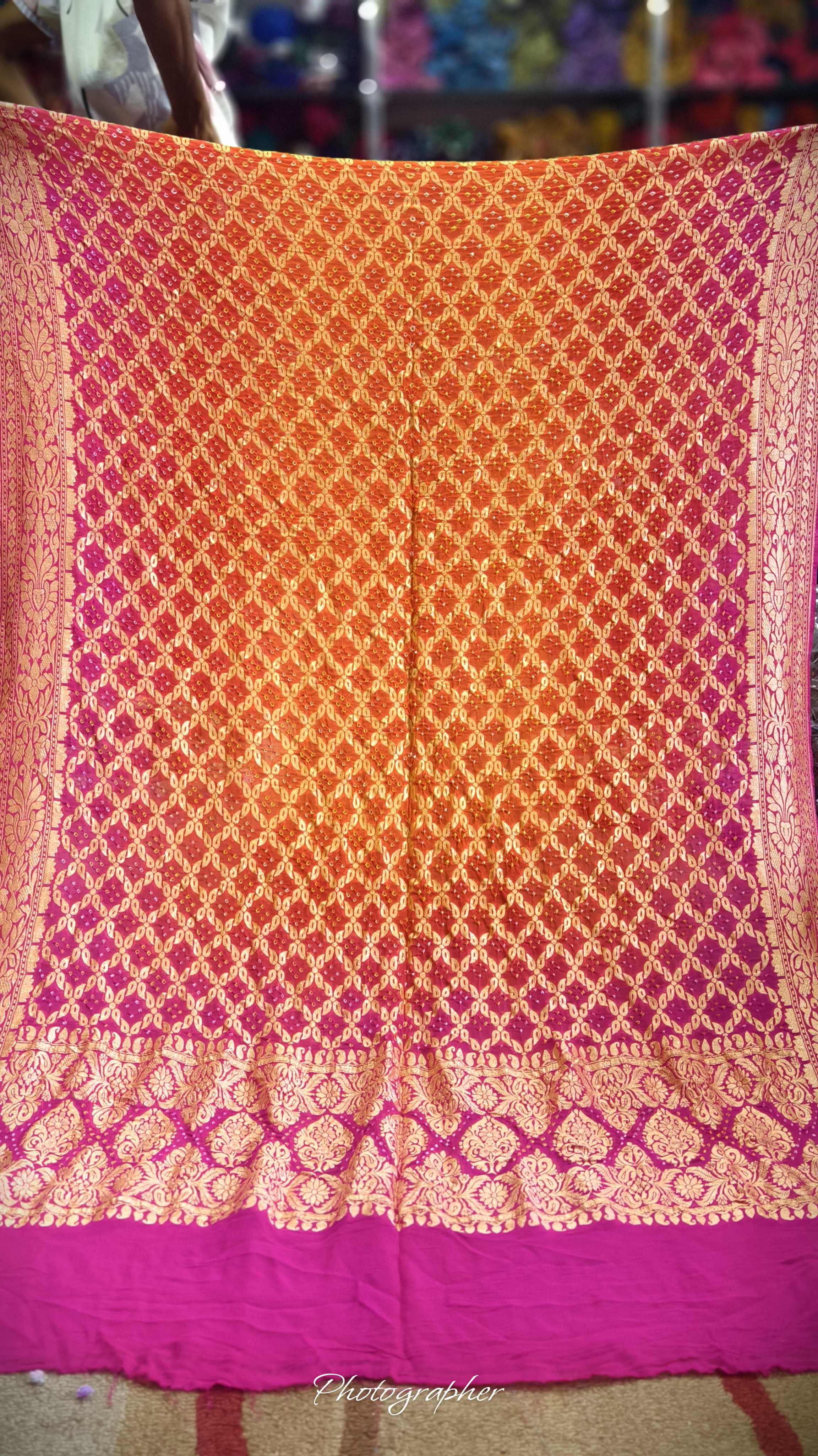 Pure Banarasi Georgette Real Neem Zari Upada Dupatta