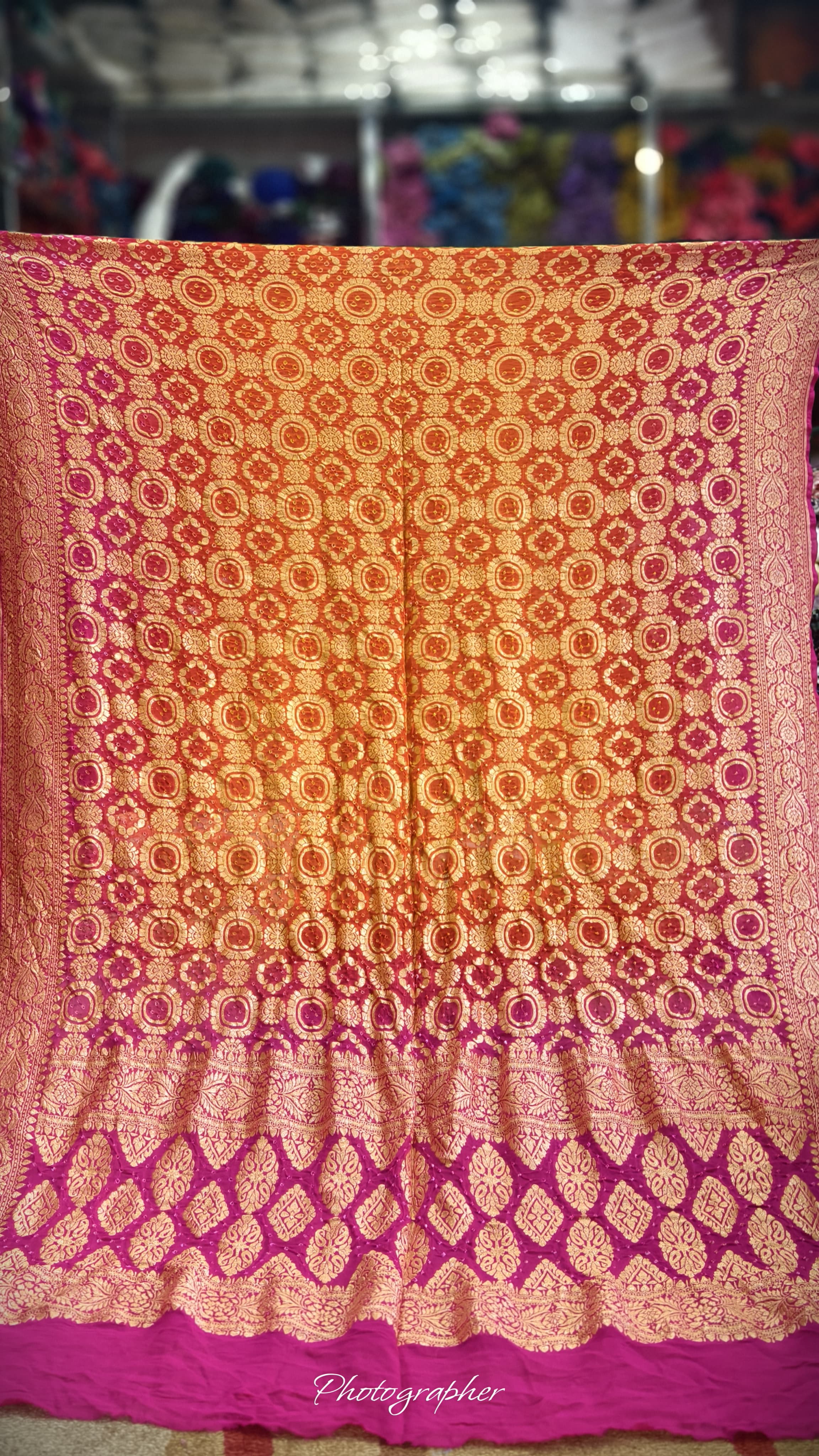 Pure Banarasi Georgette Real Neem Zari Upada Dupatta