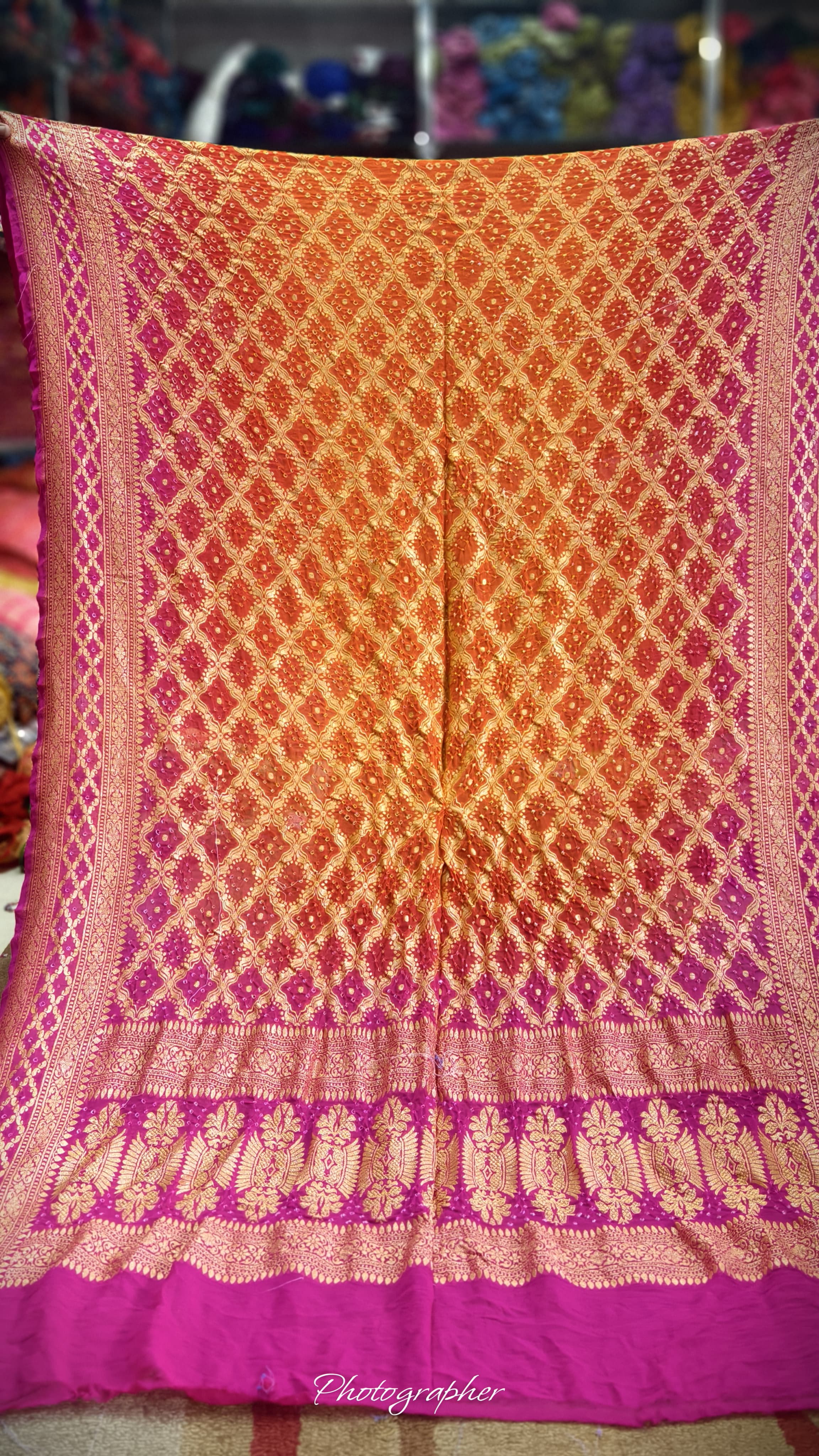 Pure Banarasi Georgette Real Neem Zari Upada Dupatta