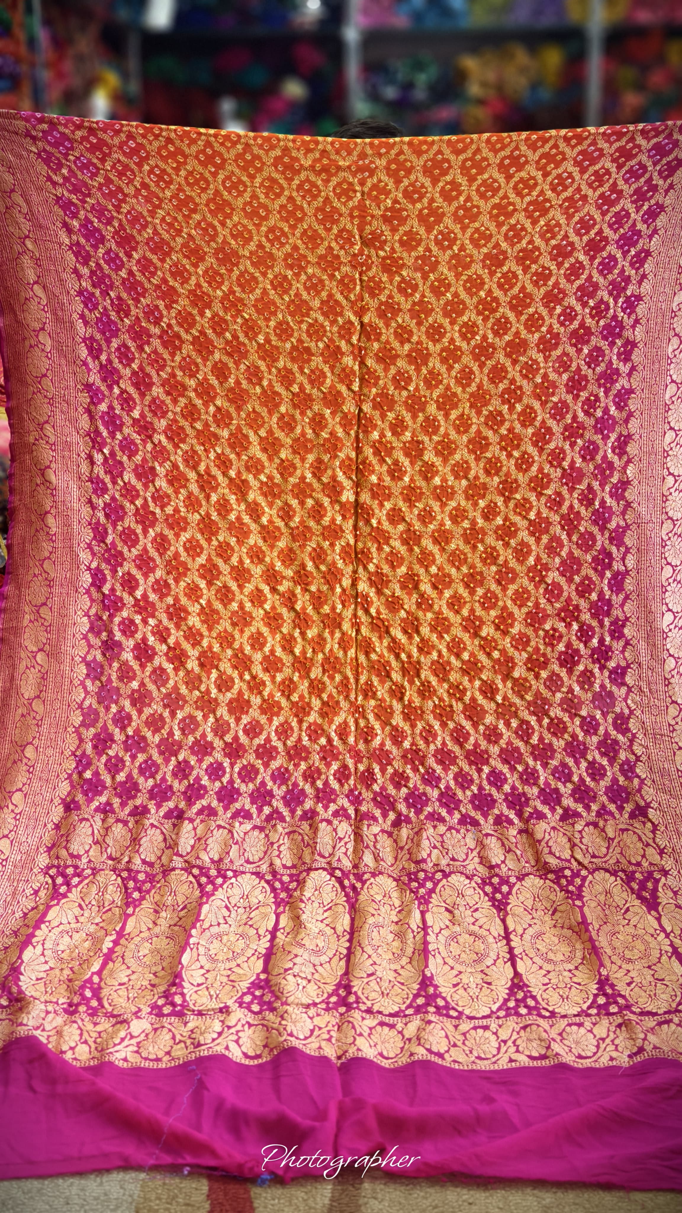 Pure Banarasi Georgette Real Neem Zari Upada Dupatta