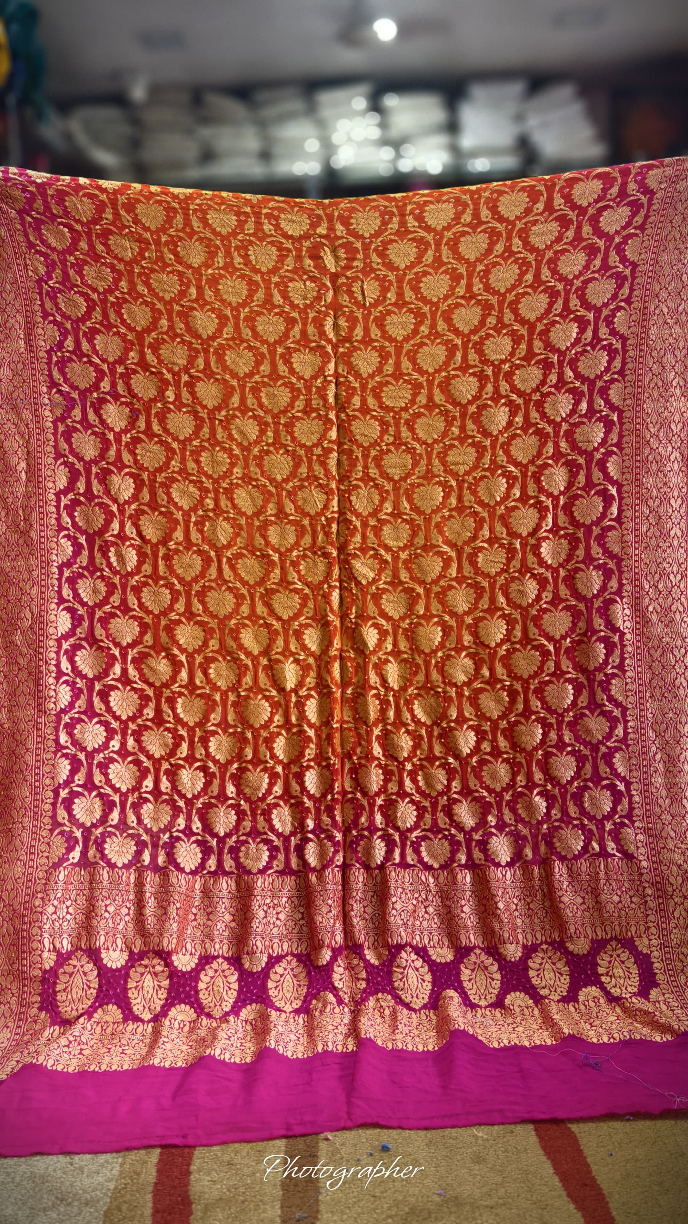 Pure Banarasi Georgette Real Neem Zari Upada Dupatta