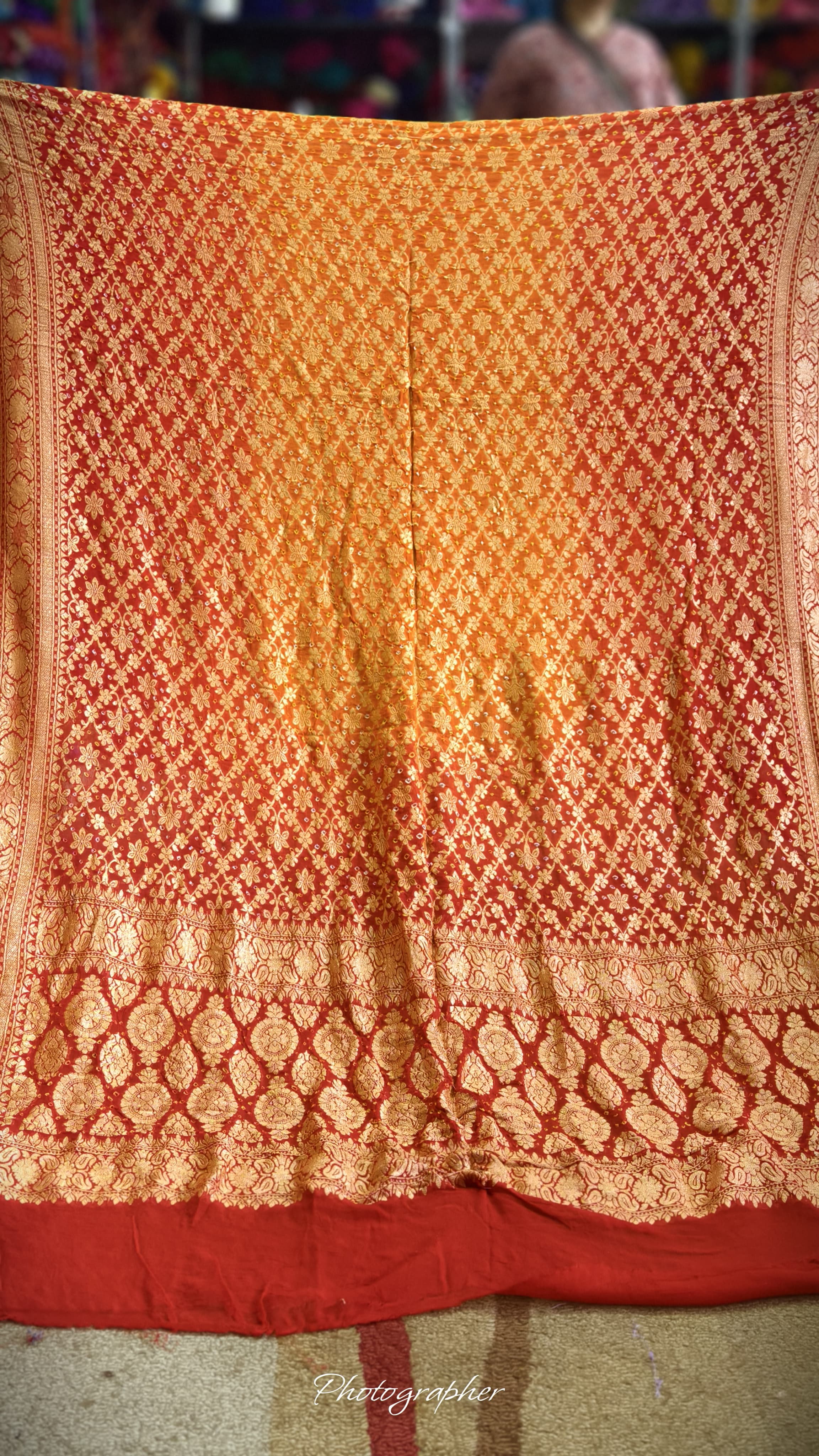Pure Banarasi Georgette Real Neem Zari Upada Dupatta