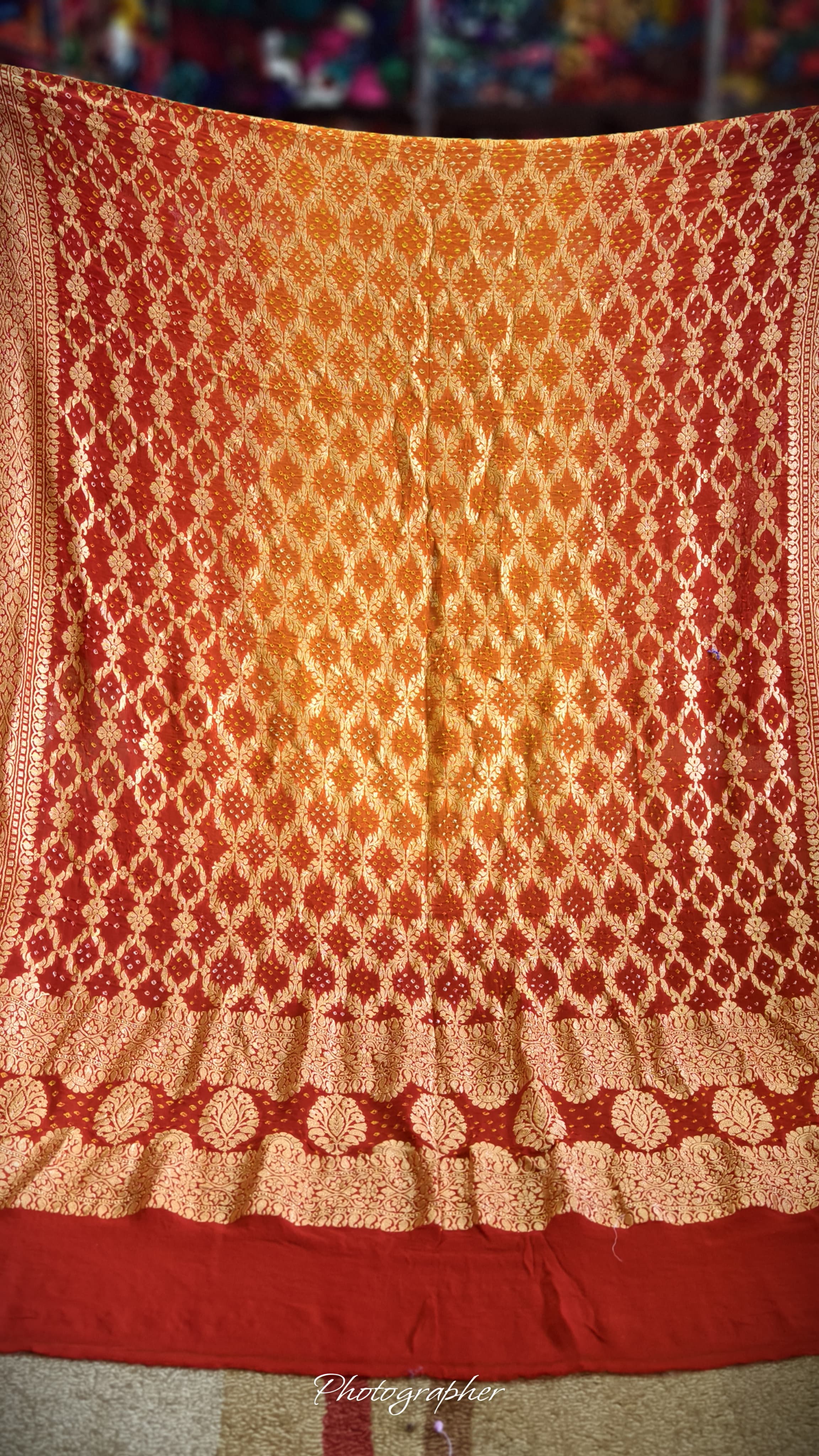 Pure Banarasi Georgette Real Neem Zari Upada Dupatta