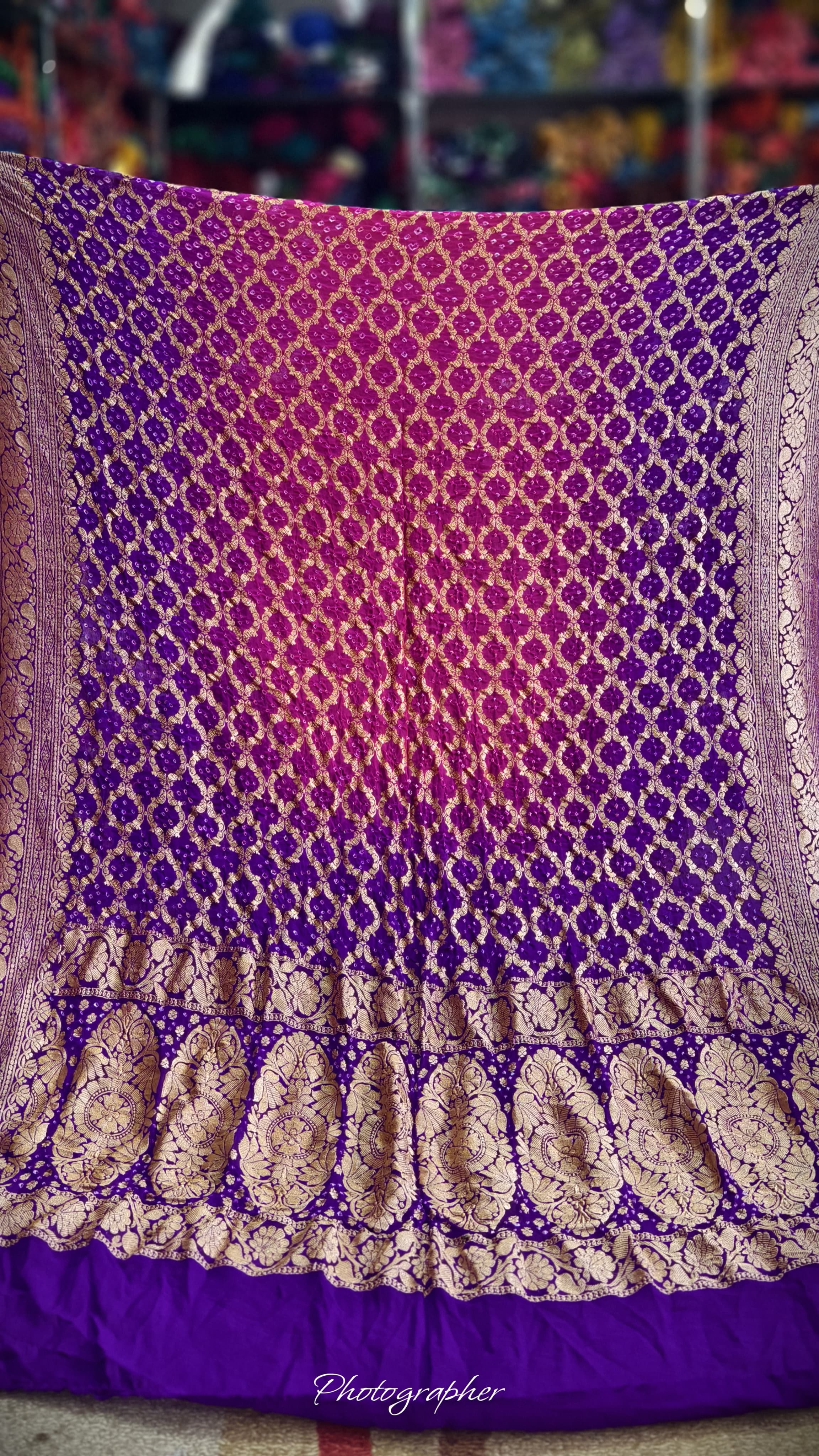 Pure Banarasi Georgette Real Neem Zari Upada Dupatta