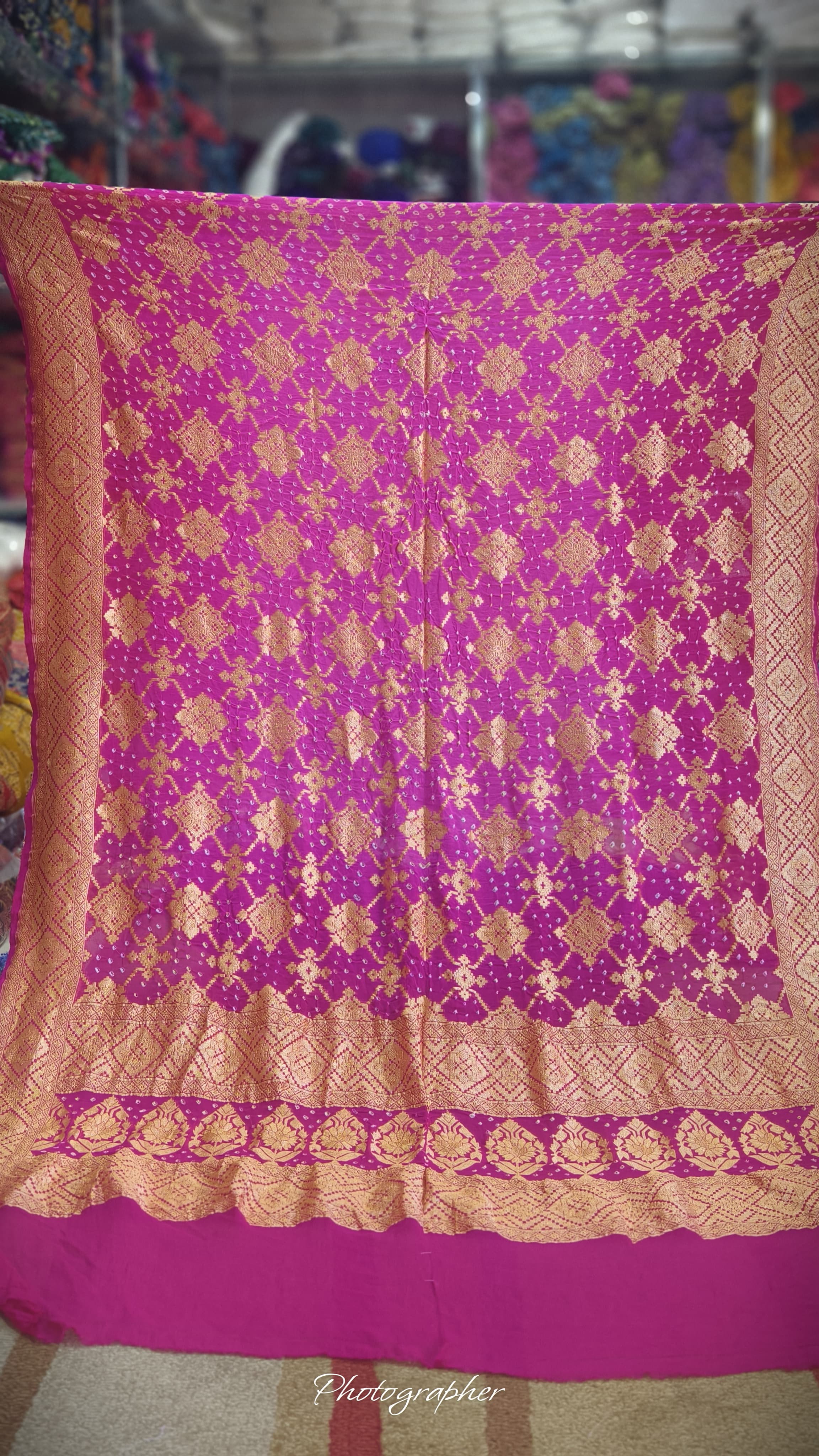 Pure Banarasi Georgette Real Neem Zari Upada Dupatta