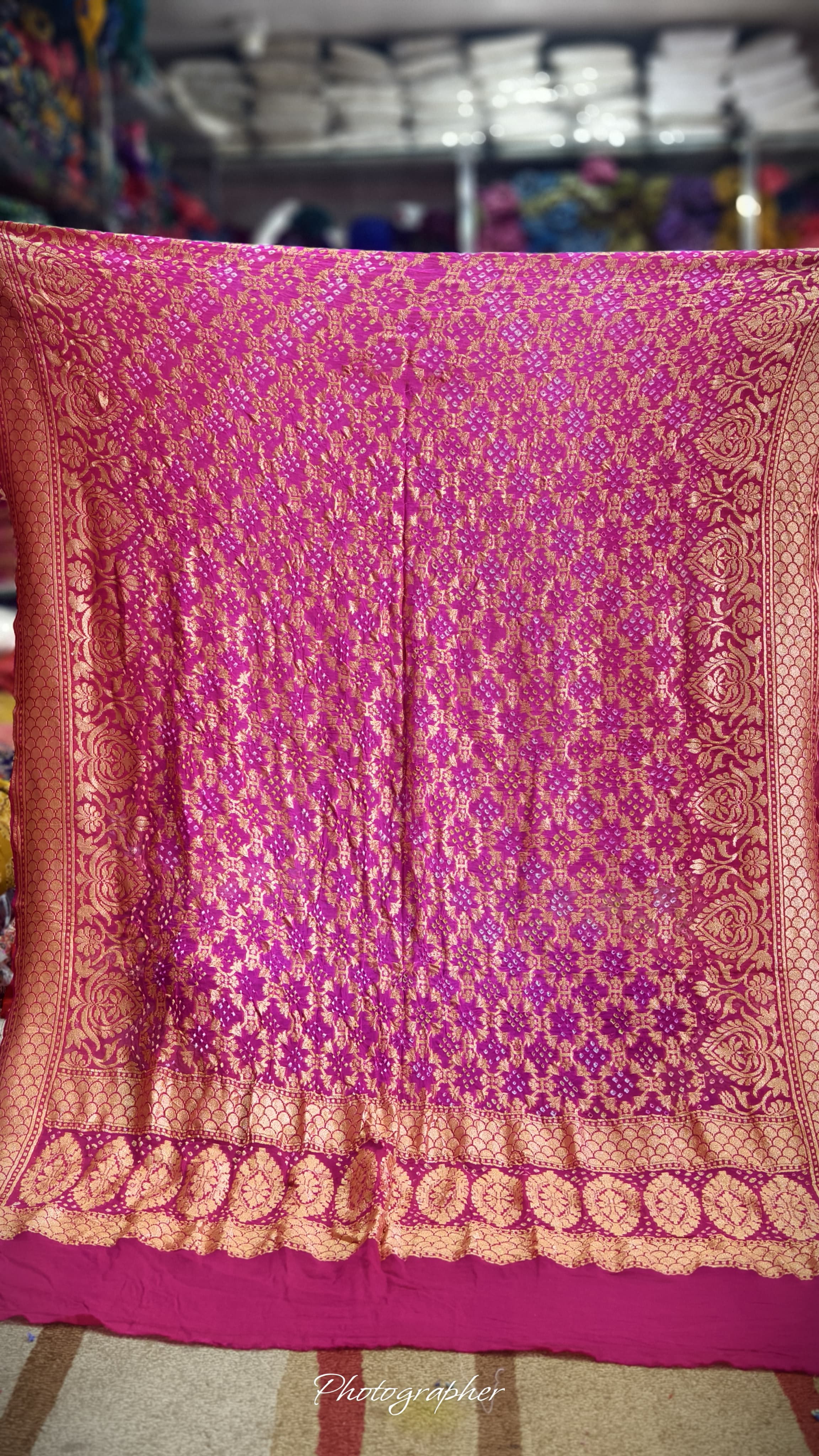 Pure Banarasi Georgette Real Neem Zari Upada Dupatta