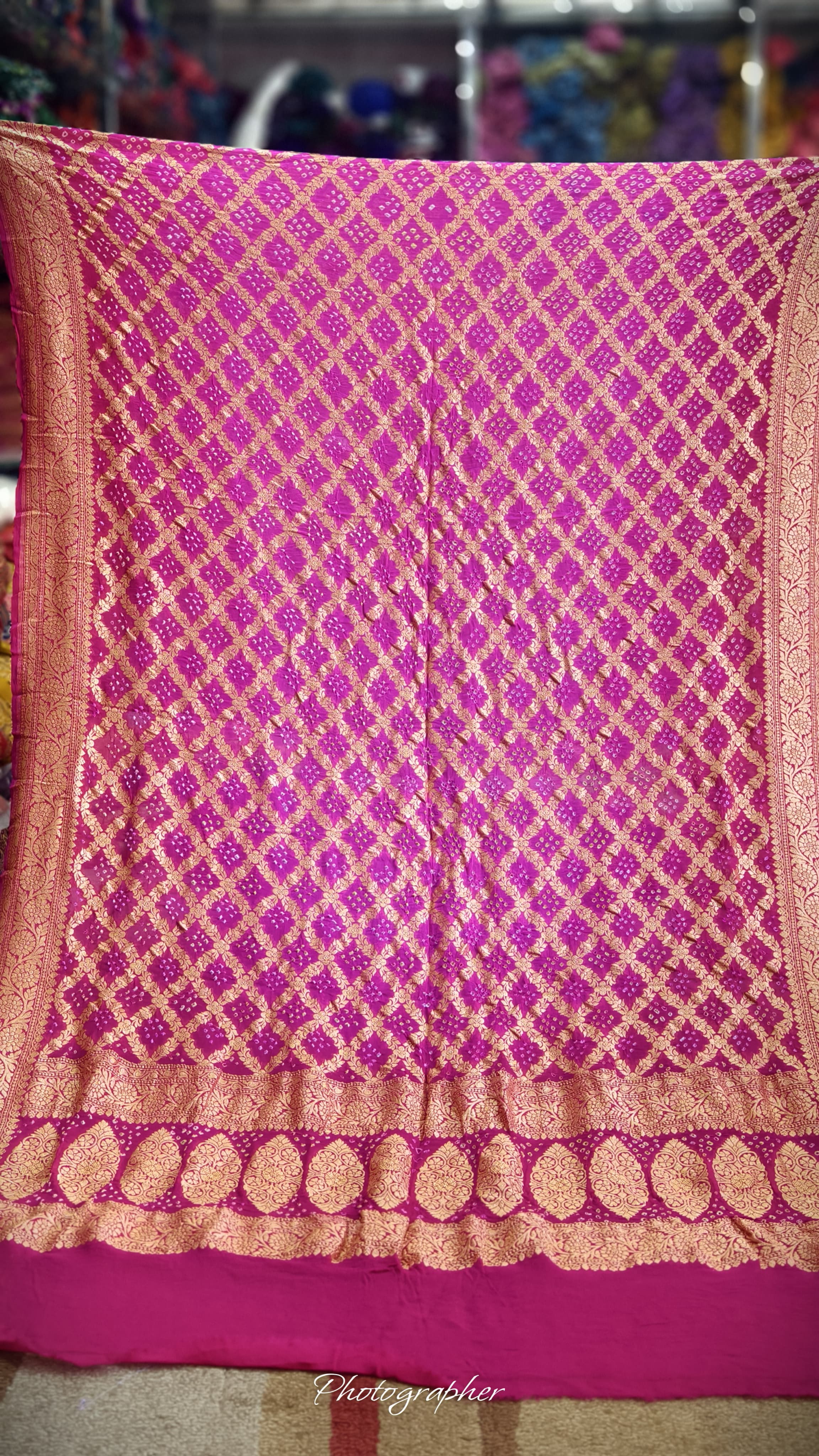 Pure Banarasi Georgette Real Neem Zari Upada Dupatta