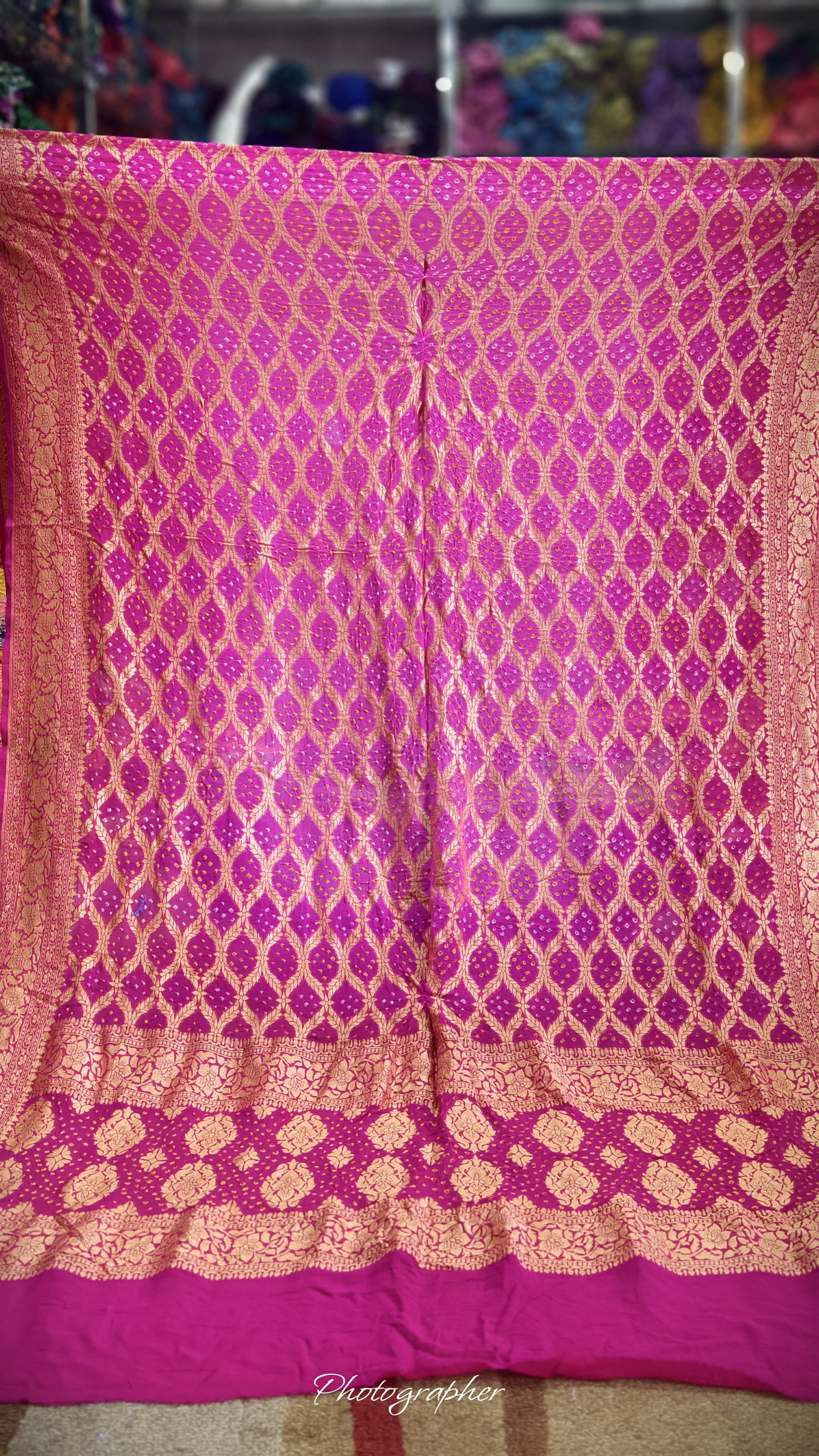 Pure Banarasi Georgette Real Neem Zari Upada Dupatta