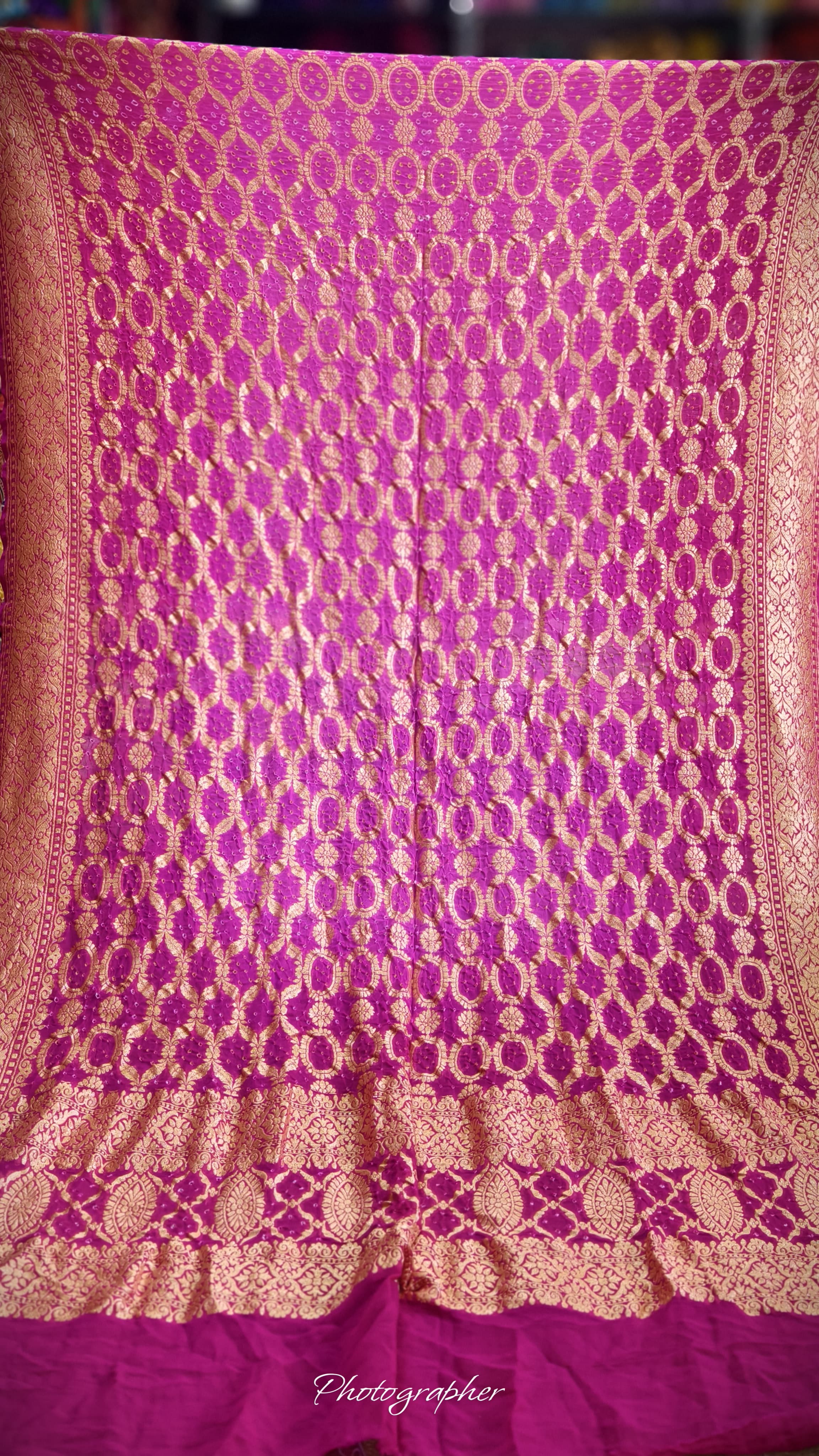 Pure Banarasi Georgette Real Neem Zari Upada Dupatta