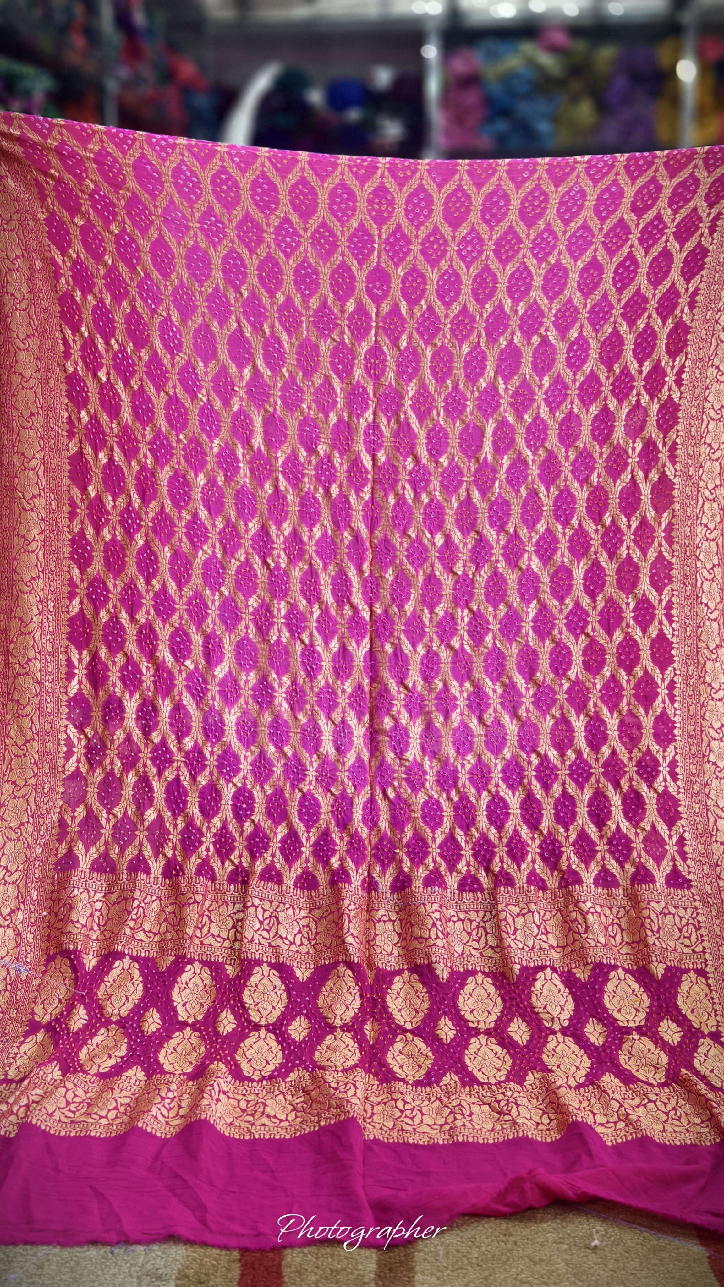 Pure Banarasi Georgette Real Neem Zari Upada Dupatta