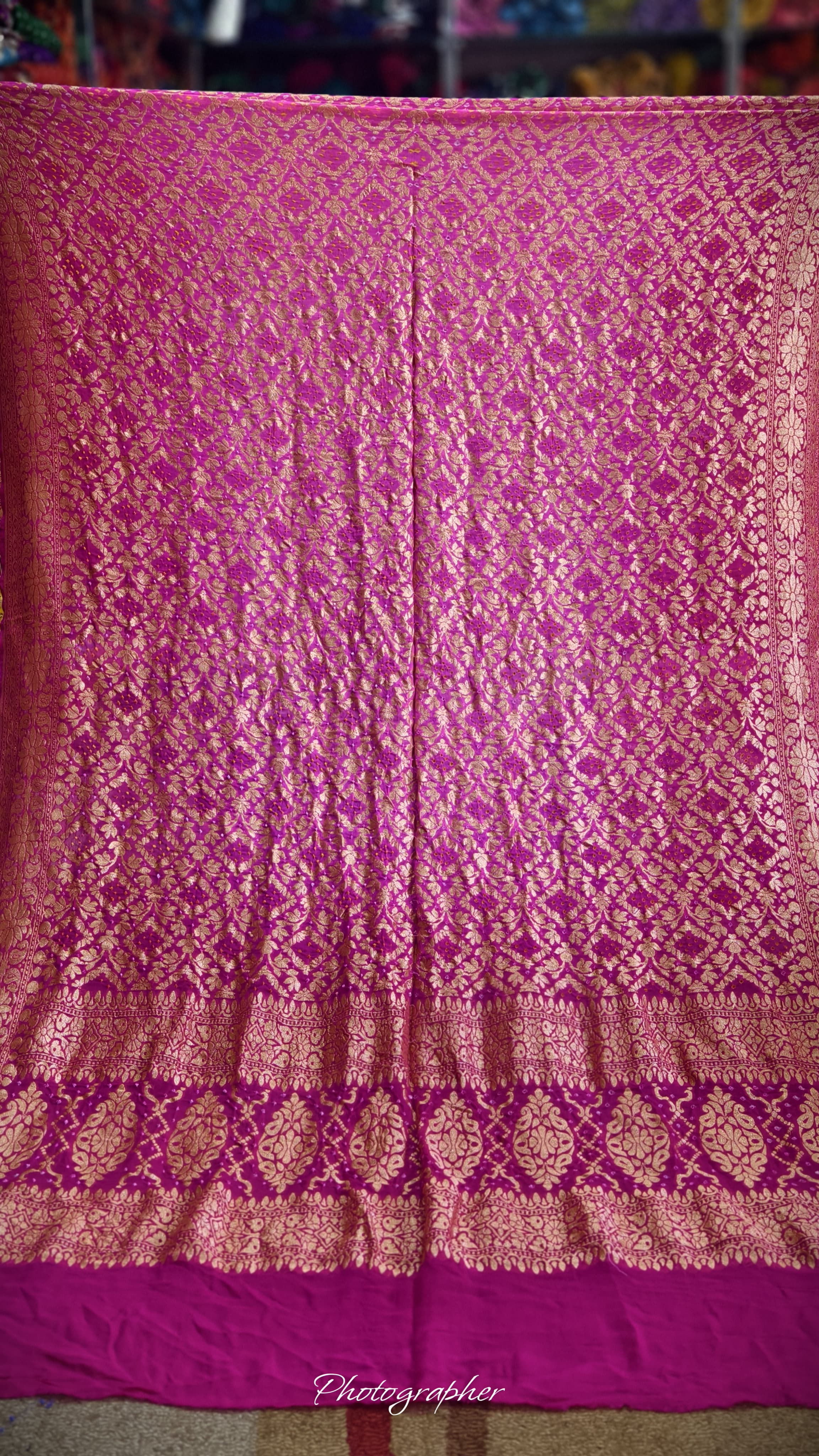 Pure Banarasi Georgette Real Neem Zari Upada Dupatta