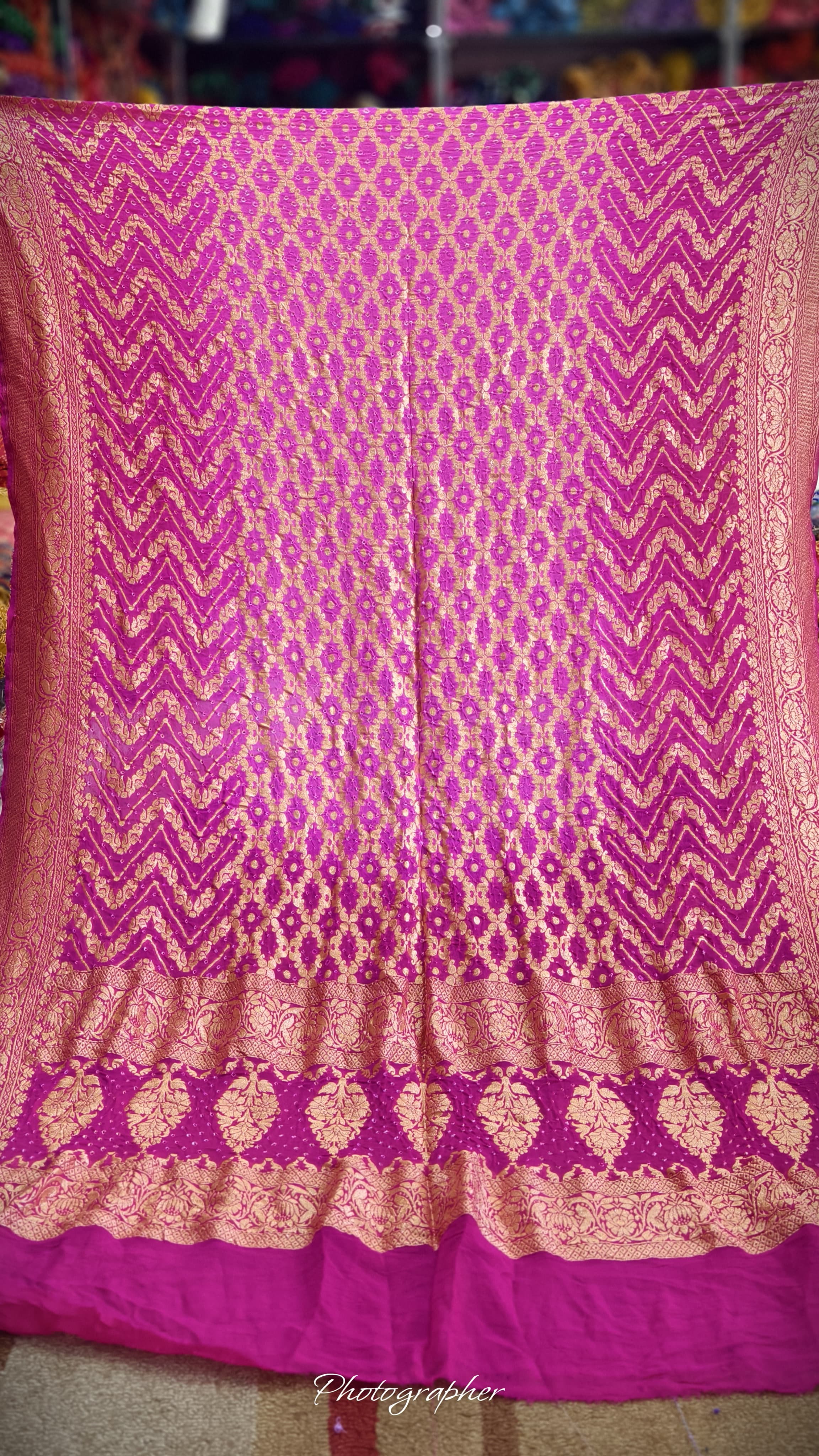 Pure Banarasi Georgette Real Neem Zari Upada Dupatta