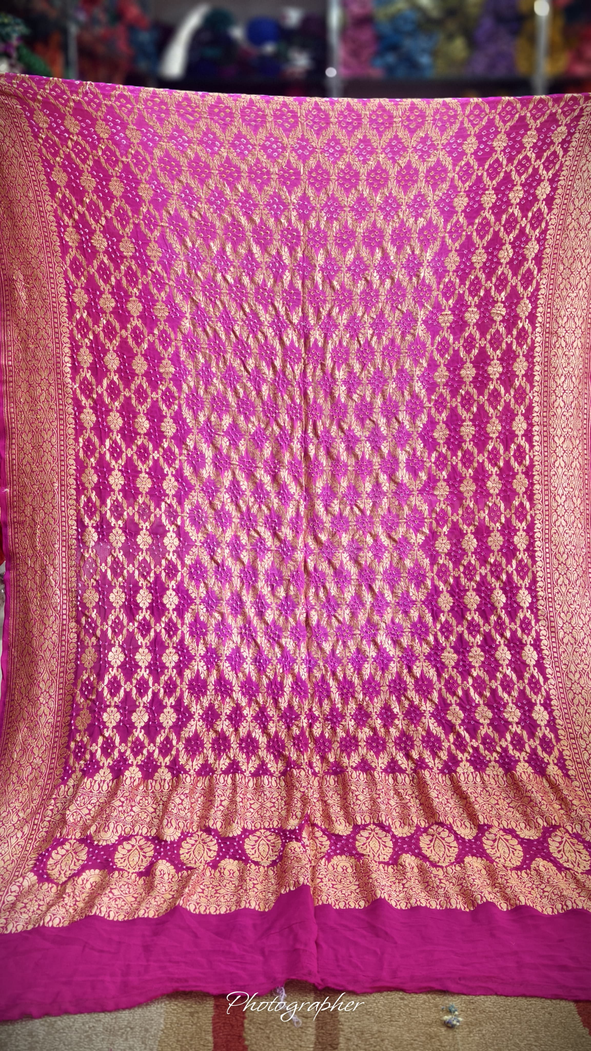 Pure Banarasi Georgette Real Neem Zari Upada Dupatta