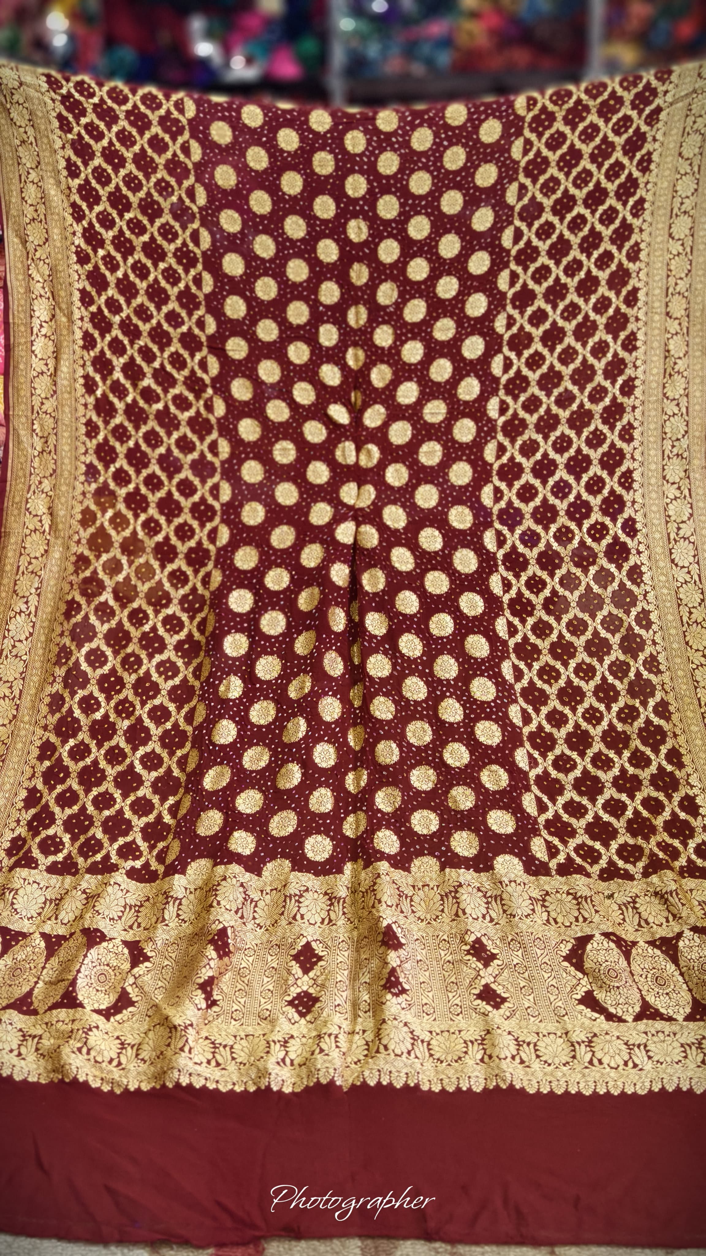 Pure Banarasi Georgette Real Neem Zari Upada Dupatta