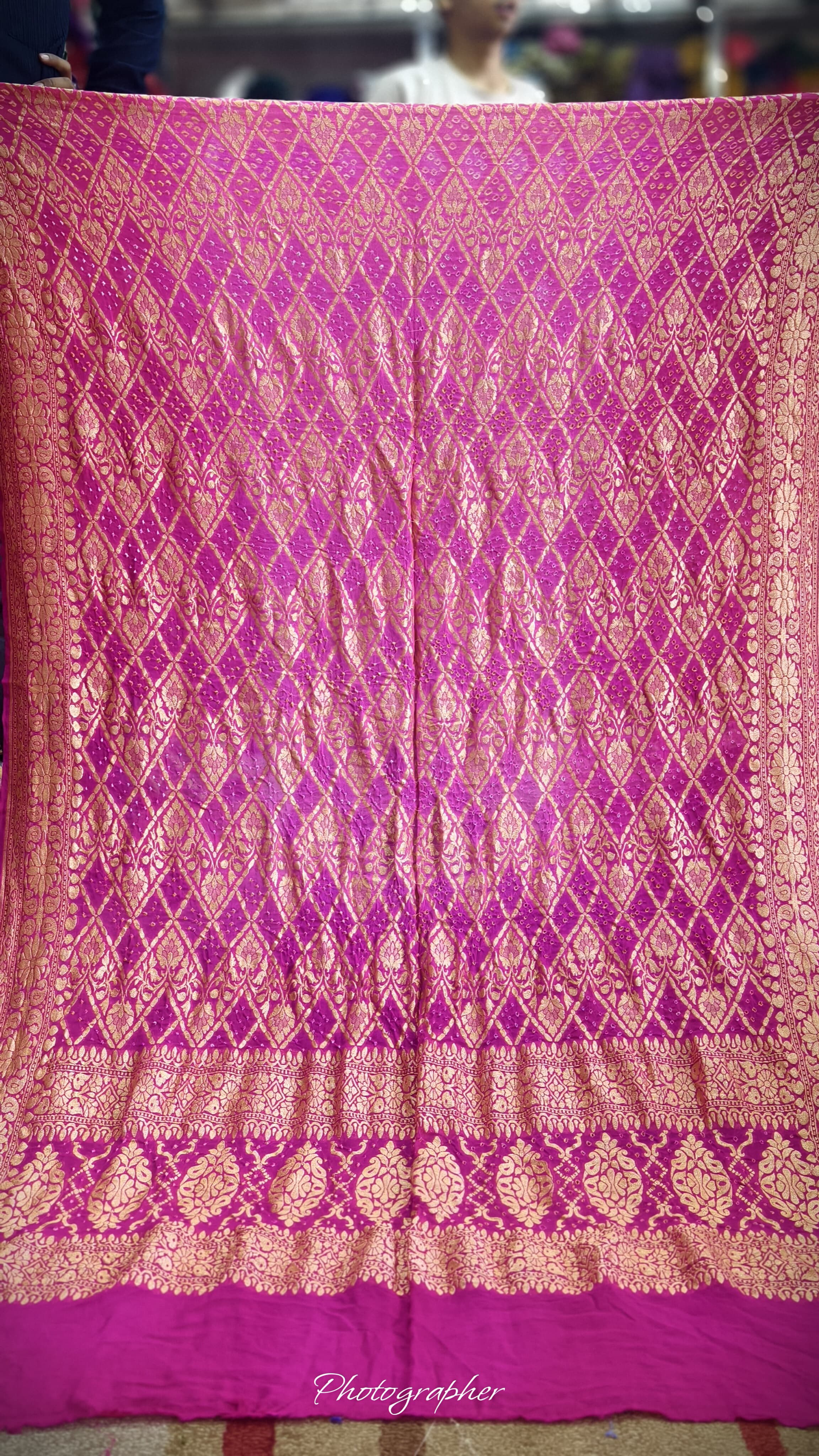 Pure Banarasi Georgette Real Neem Zari Upada Dupatta