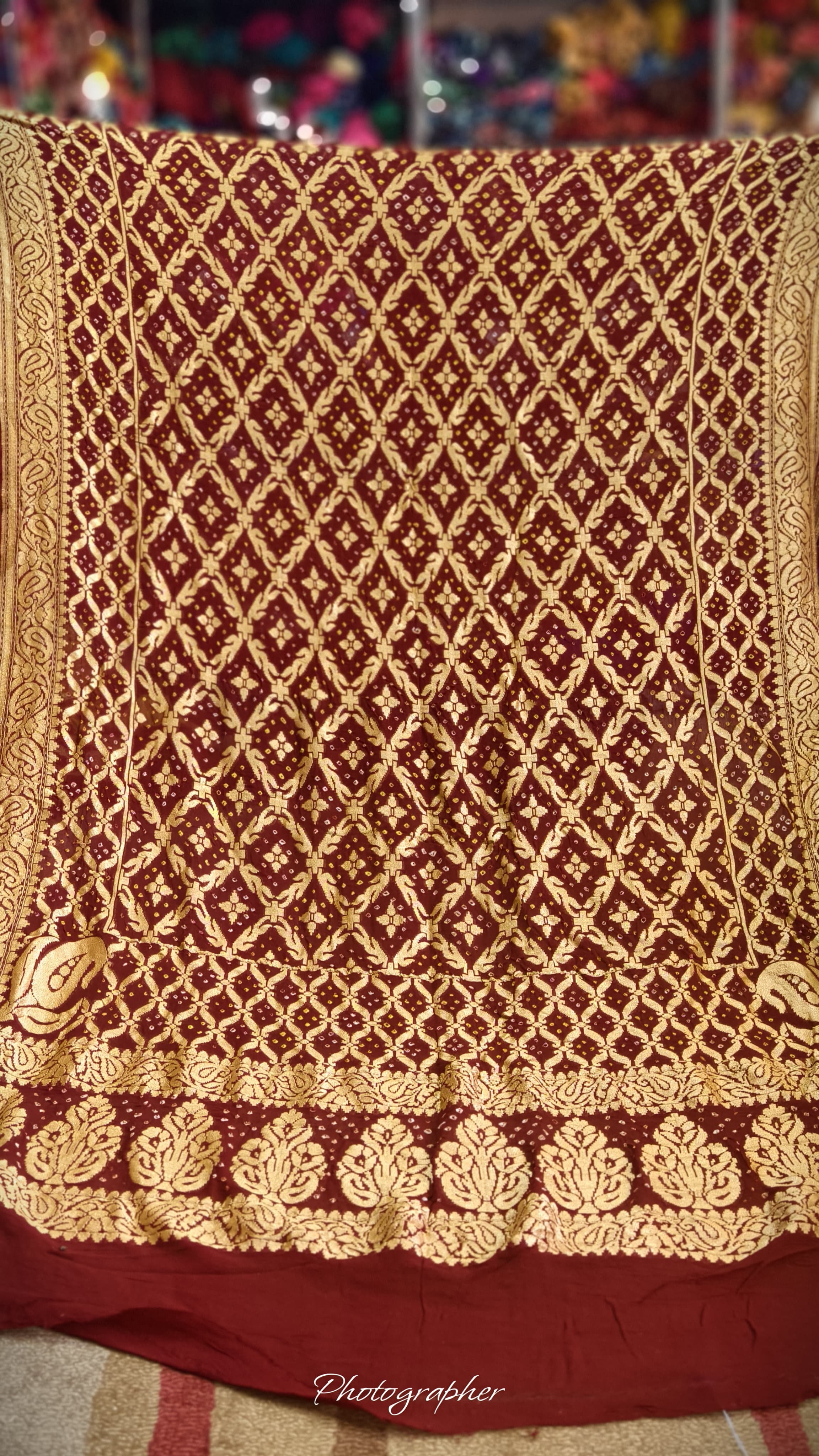 Pure Banarasi Georgette Real Neem Zari Upada Dupatta