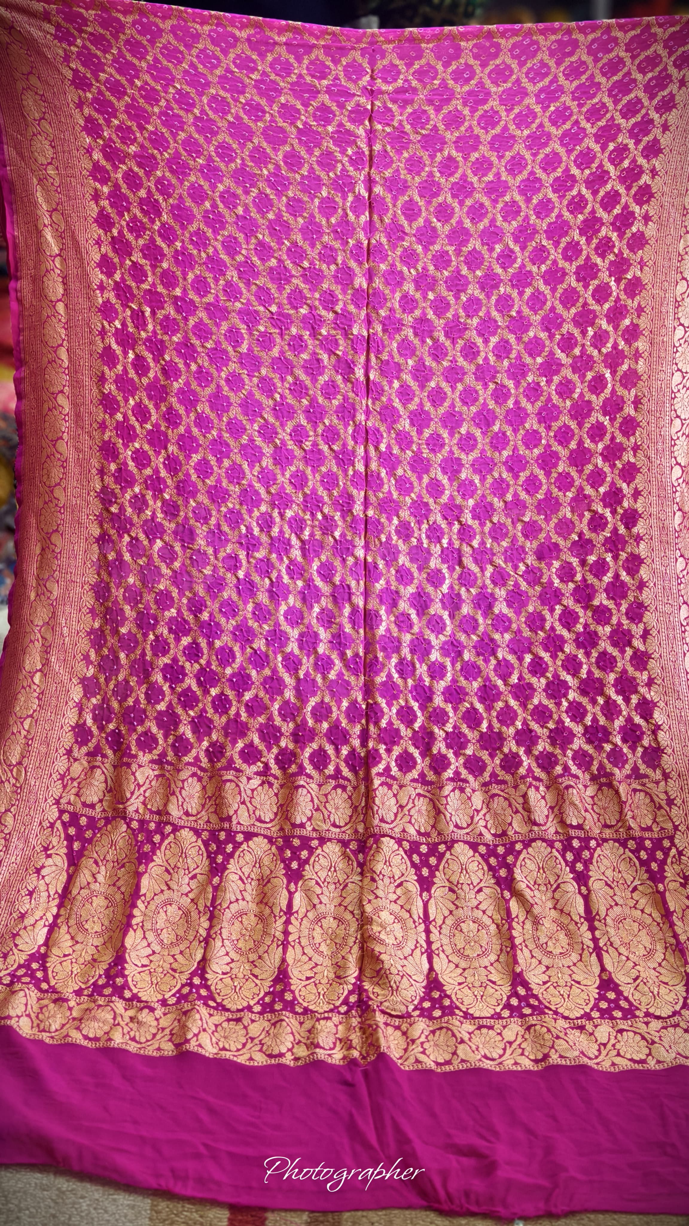 Pure Banarasi Georgette Real Neem Zari Upada Dupatta