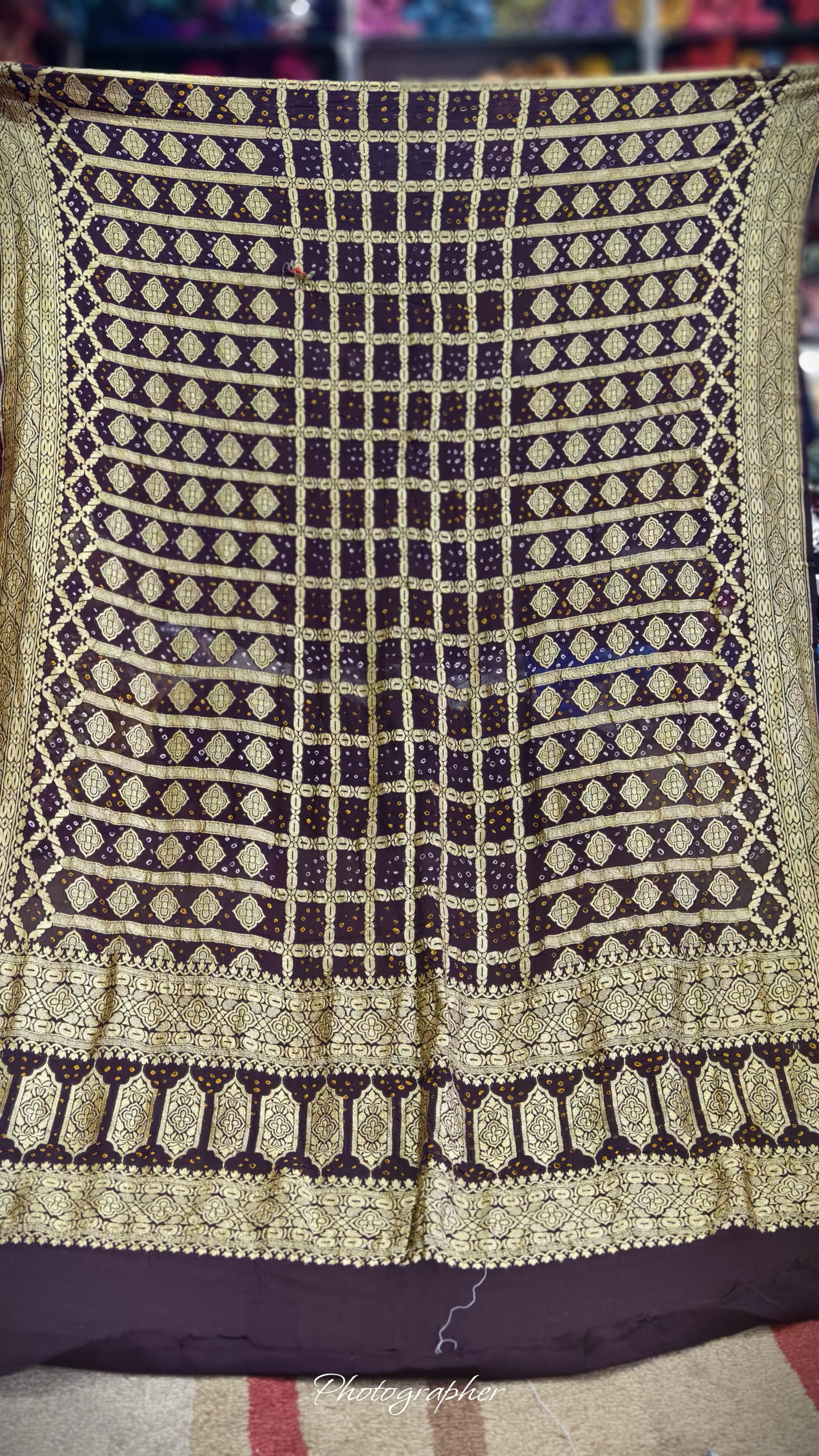 Pure Banarasi Georgette Real Neem Zari Upada Dupatta