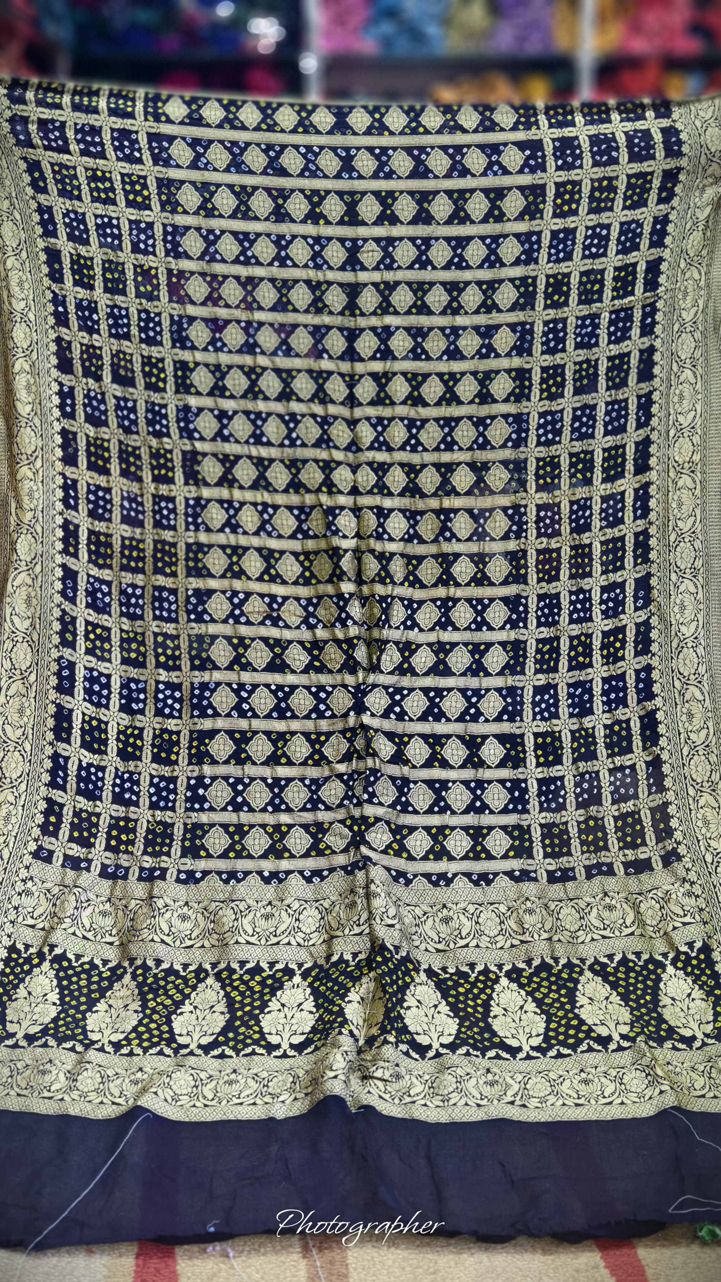 Pure Banarasi Georgette Real Neem Zari Upada Dupatta