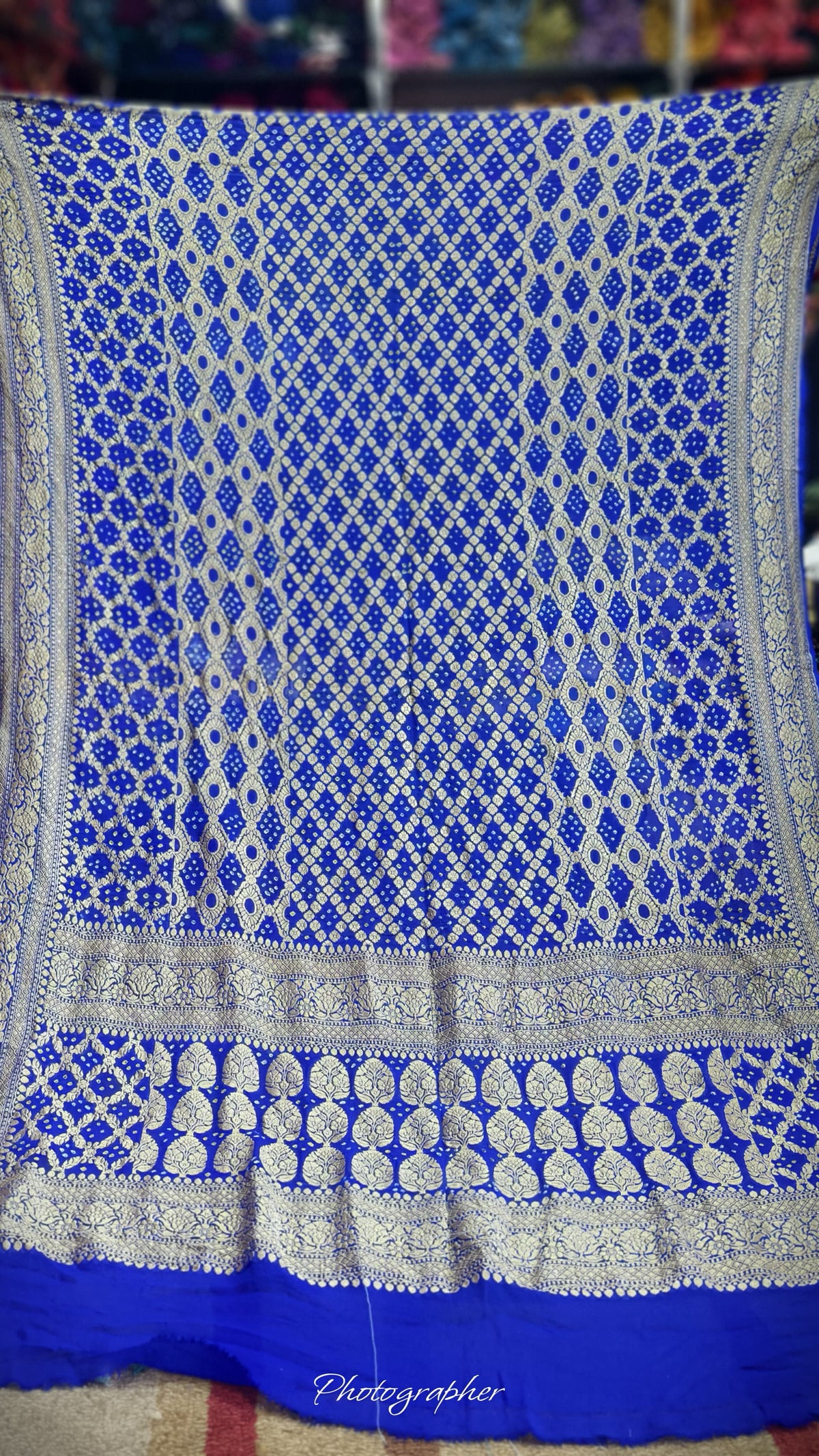 Pure Banarasi Georgette Real Neem Zari Upada Dupatta