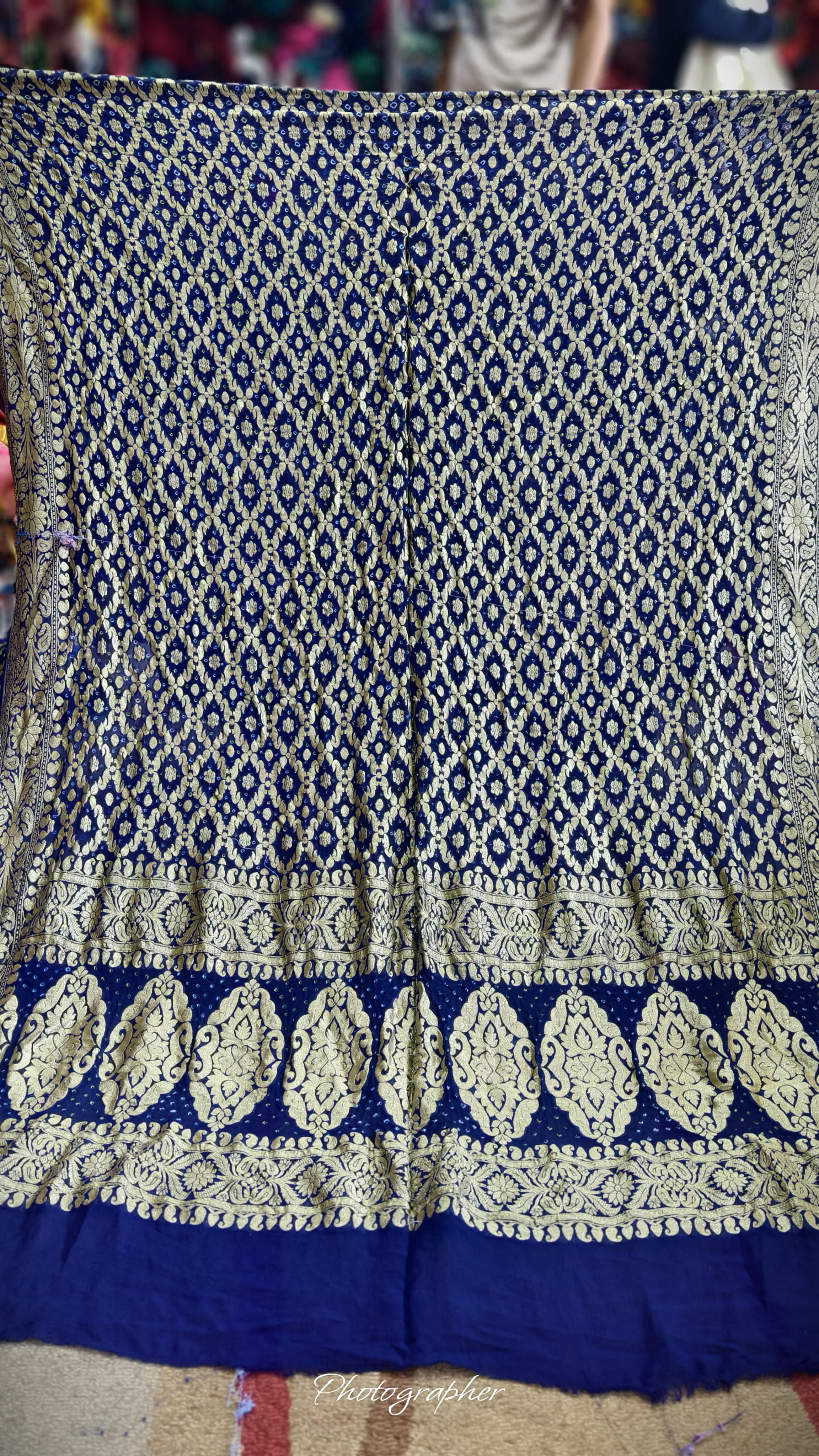 Pure Banarasi Georgette Real Neem Zari Upada Dupatta