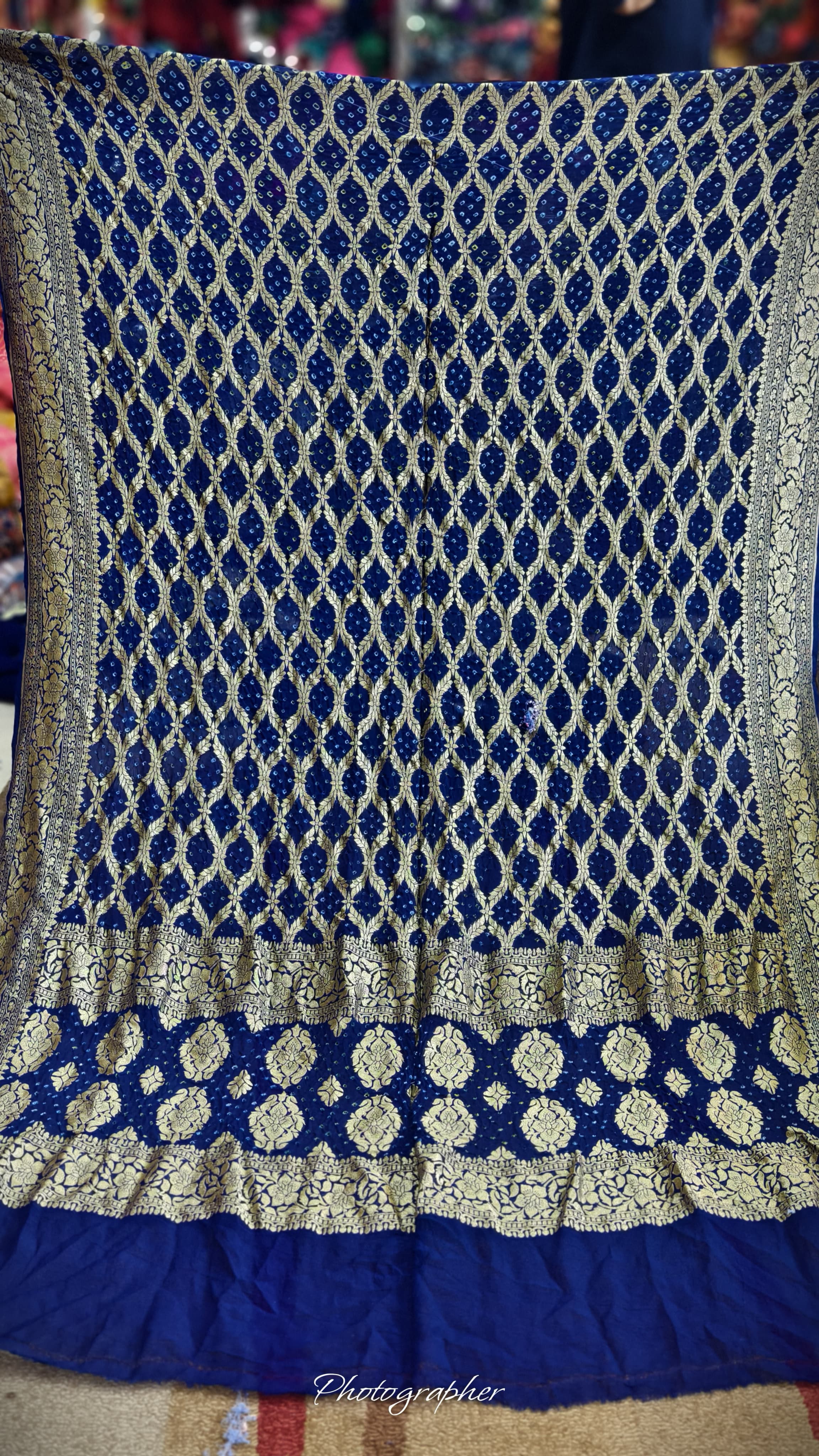 Pure Banarasi Georgette Real Neem Zari Upada Dupatta